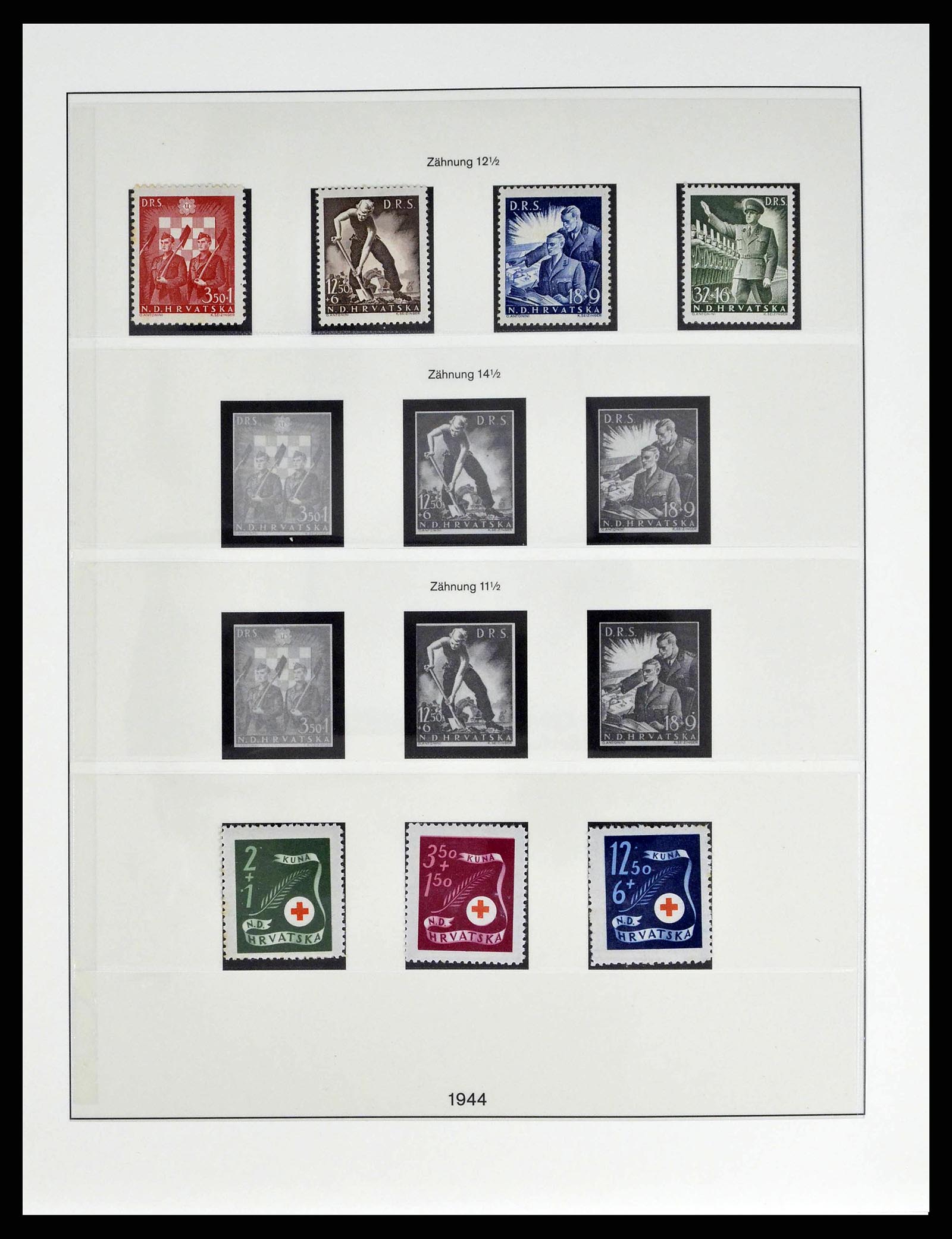 38505 0041 - Stamp collection 38505 German occupations 2nd world war 1939-1945.