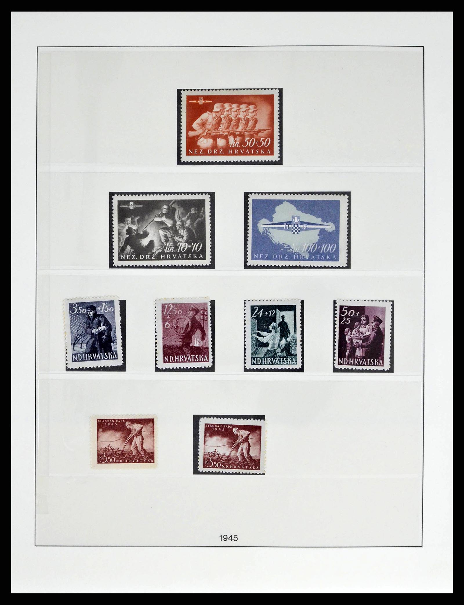 38505 0043 - Stamp collection 38505 German occupations 2nd world war 1939-1945.