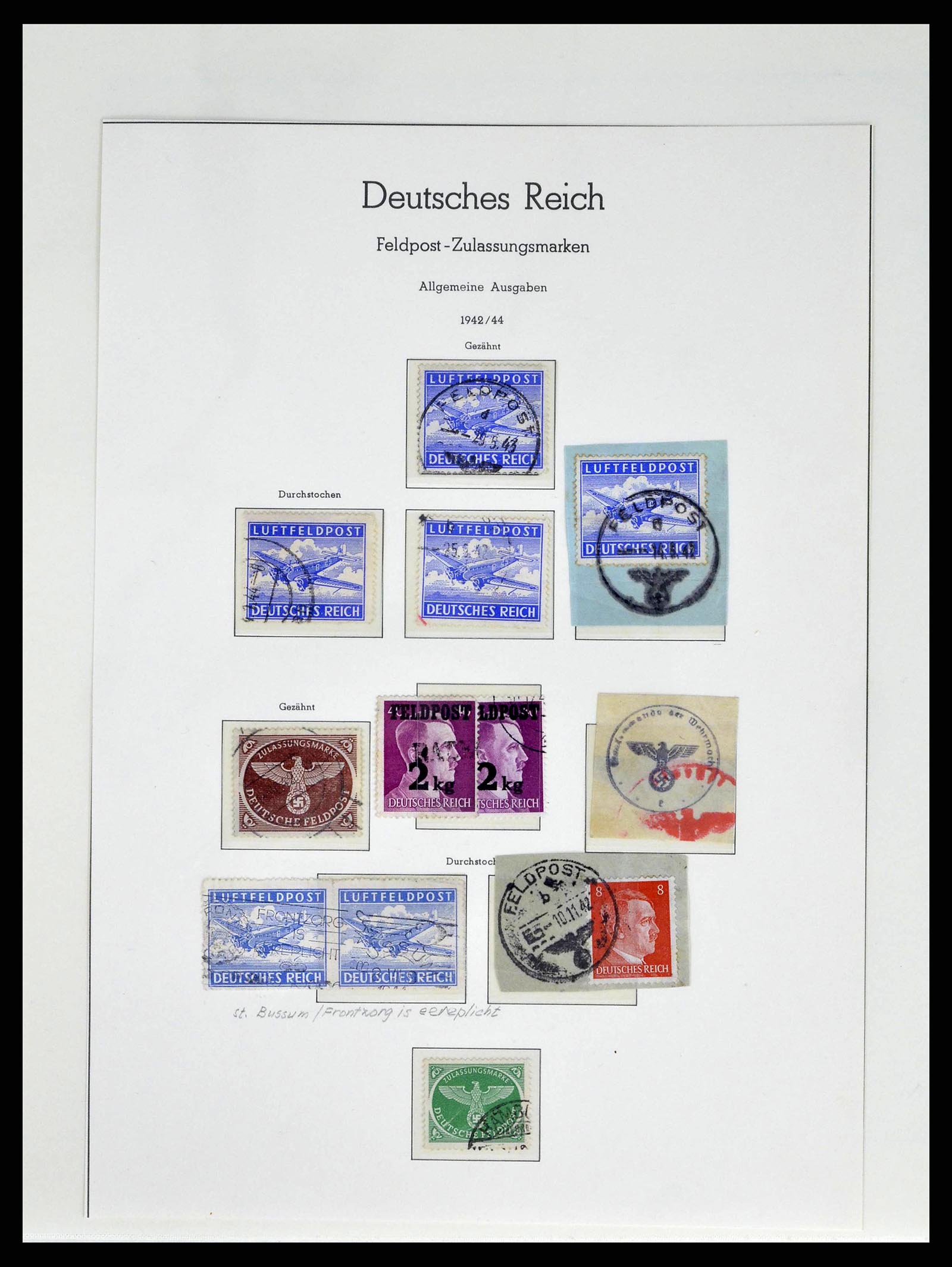 38505 0066 - Stamp collection 38505 German occupations 2nd world war 1939-1945.