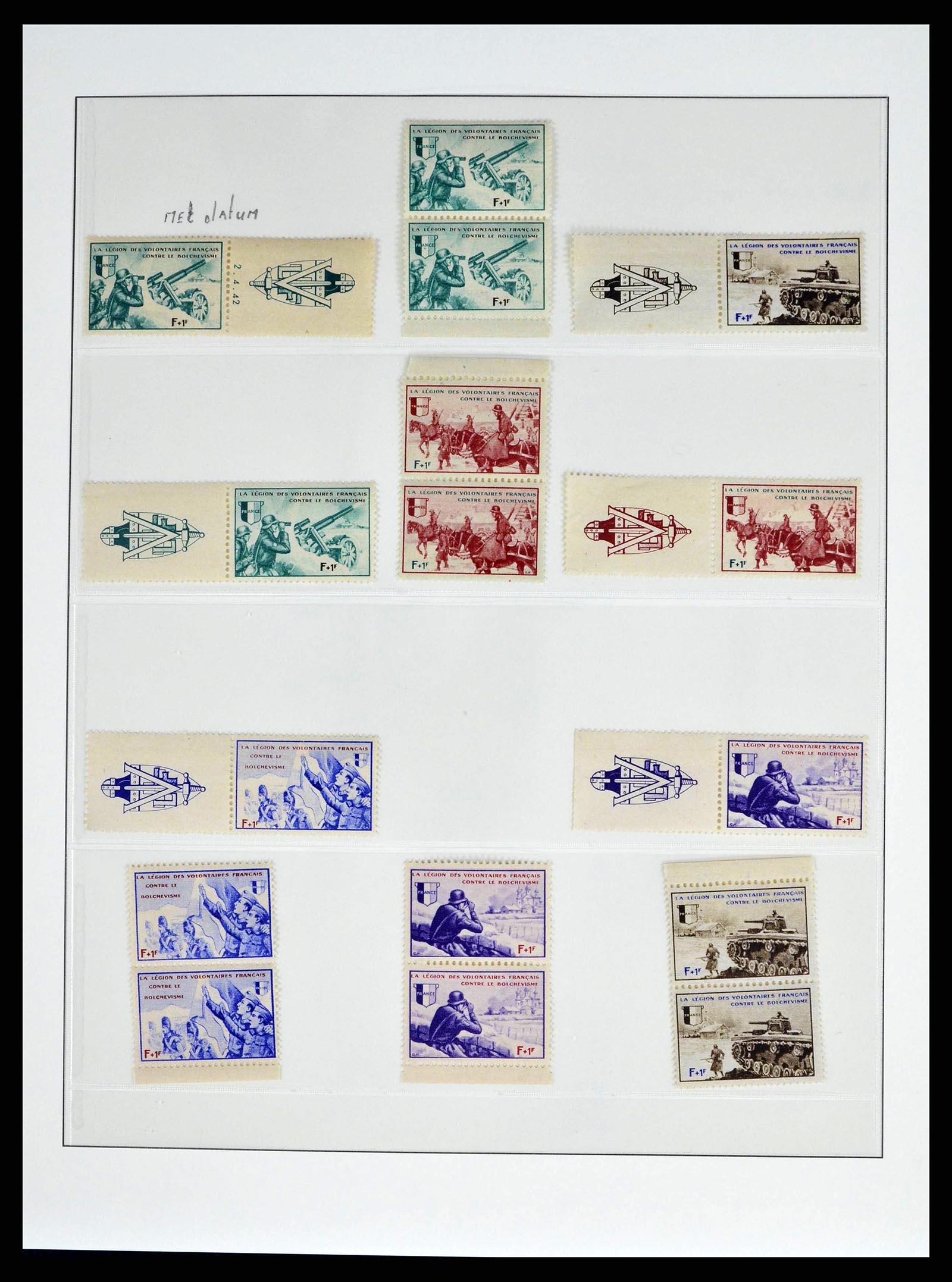 38505 0073 - Stamp collection 38505 German occupations 2nd world war 1939-1945.