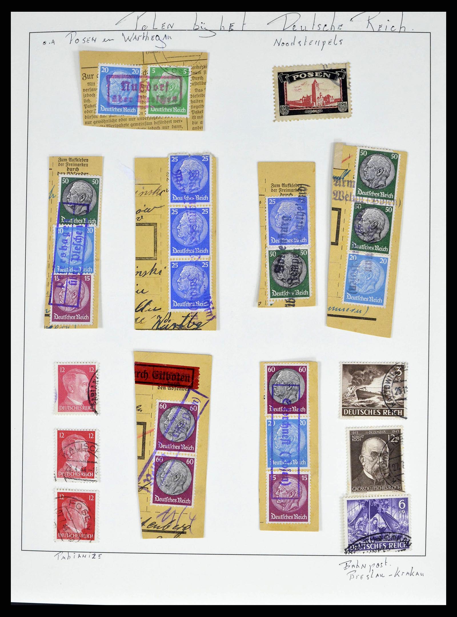 38505 0077 - Stamp collection 38505 German occupations 2nd world war 1939-1945.