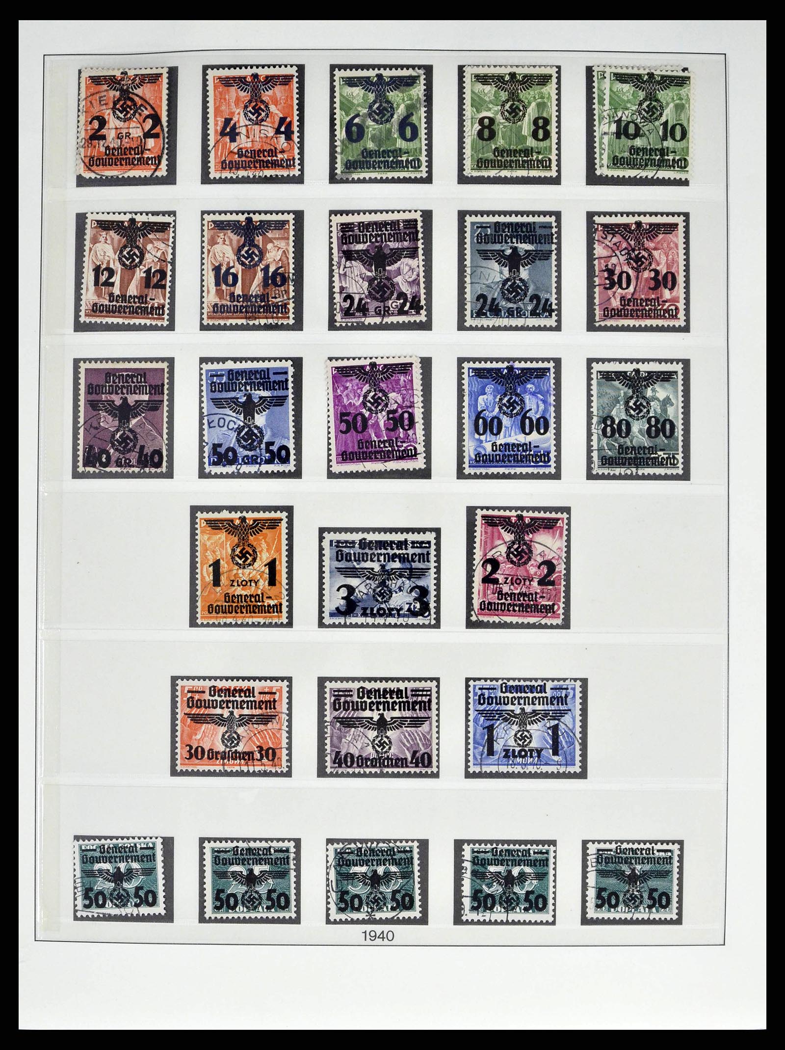 38505 0082 - Stamp collection 38505 German occupations 2nd world war 1939-1945.