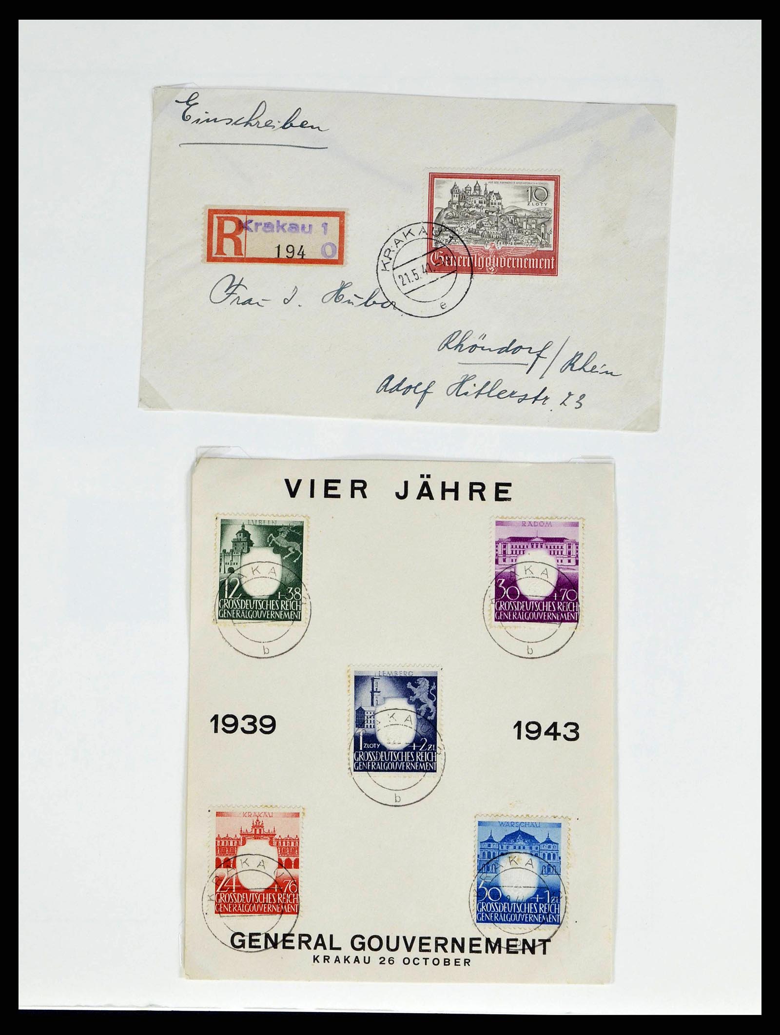 38505 0091 - Stamp collection 38505 German occupations 2nd world war 1939-1945.
