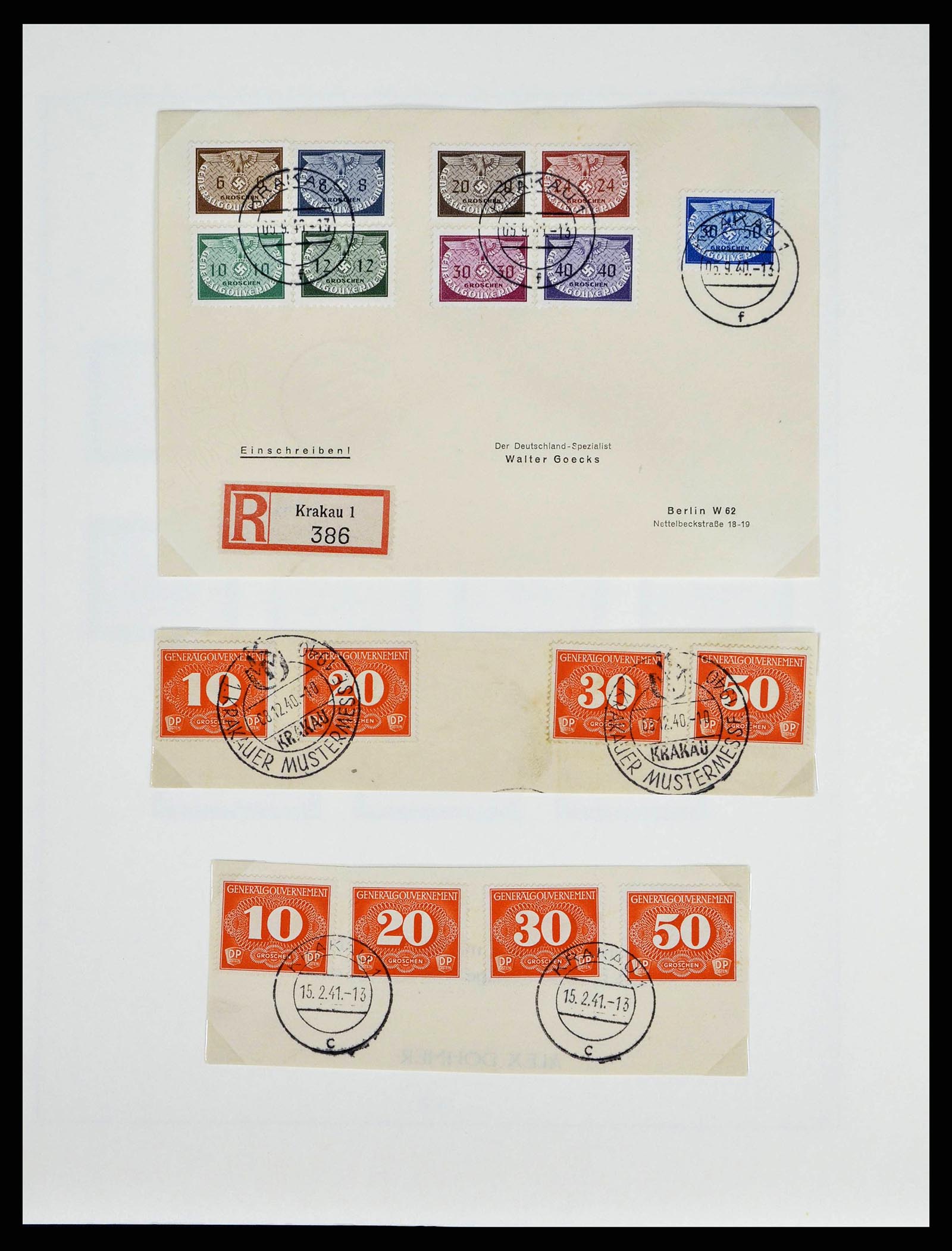 38505 0098 - Stamp collection 38505 German occupations 2nd world war 1939-1945.