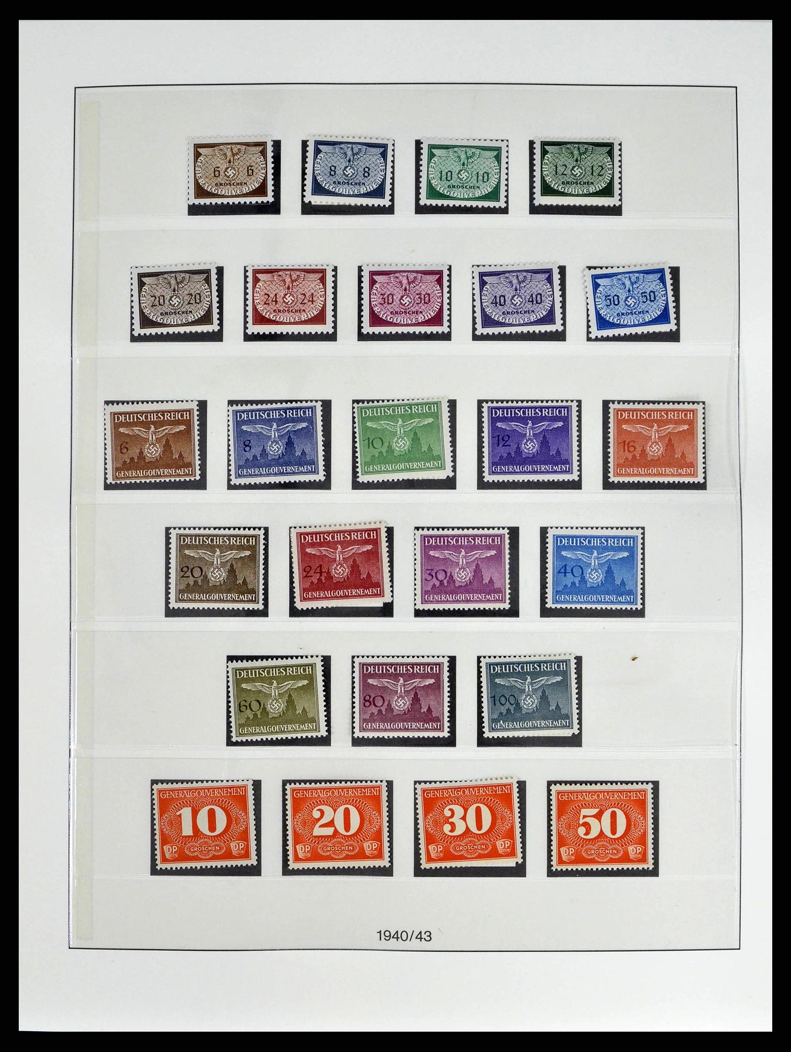 38505 0099 - Stamp collection 38505 German occupations 2nd world war 1939-1945.