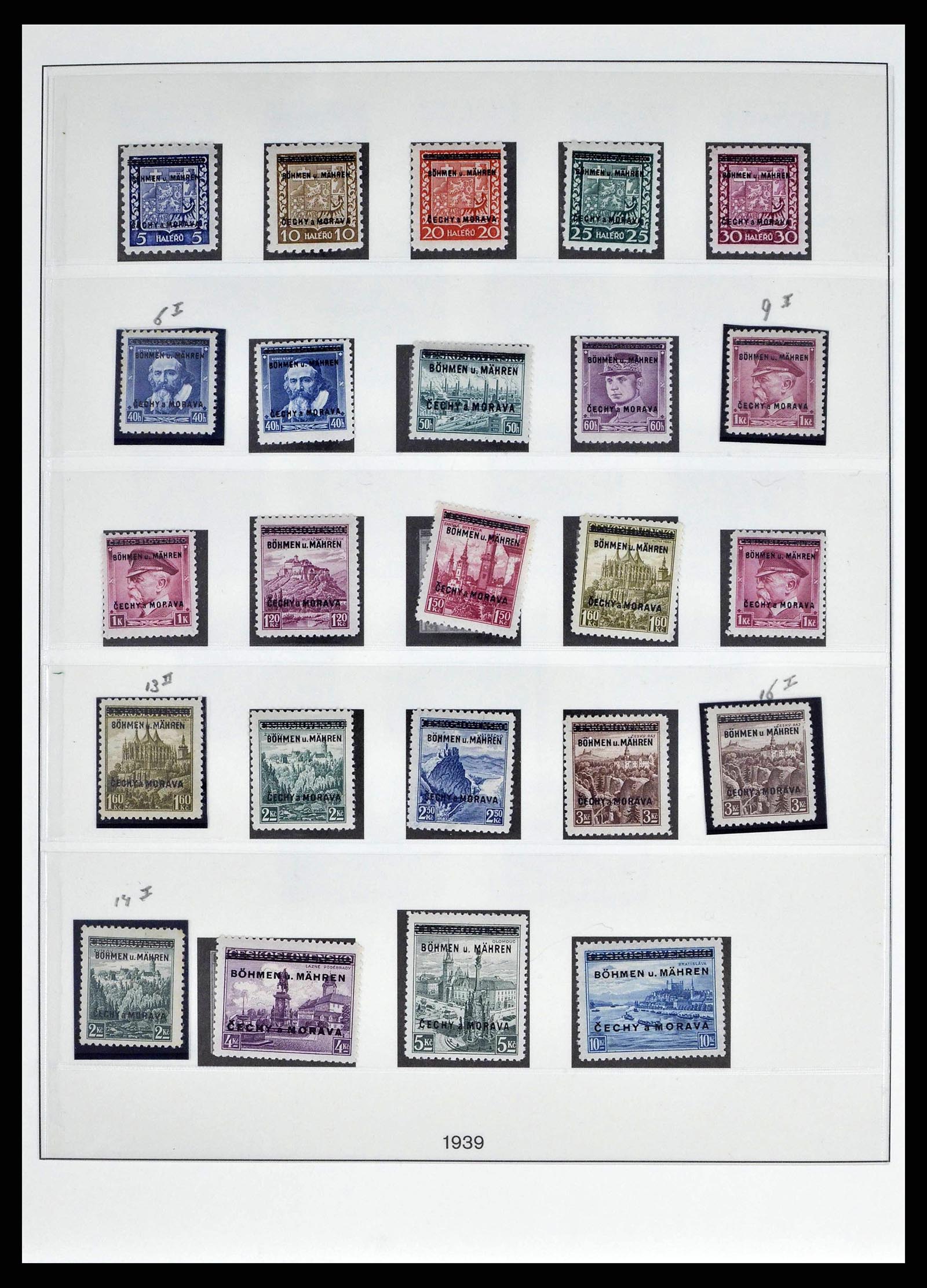 38505 0131 - Stamp collection 38505 German occupations 2nd world war 1939-1945.