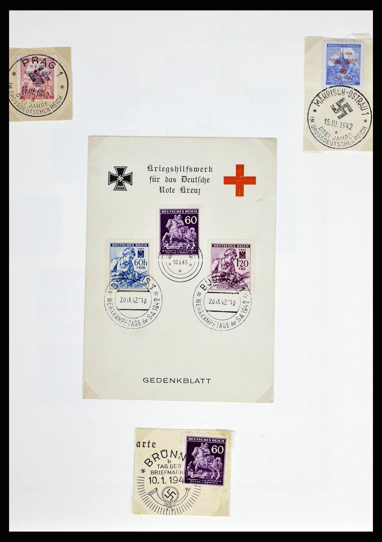 38505 0138 - Stamp collection 38505 German occupations 2nd world war 1939-1945.