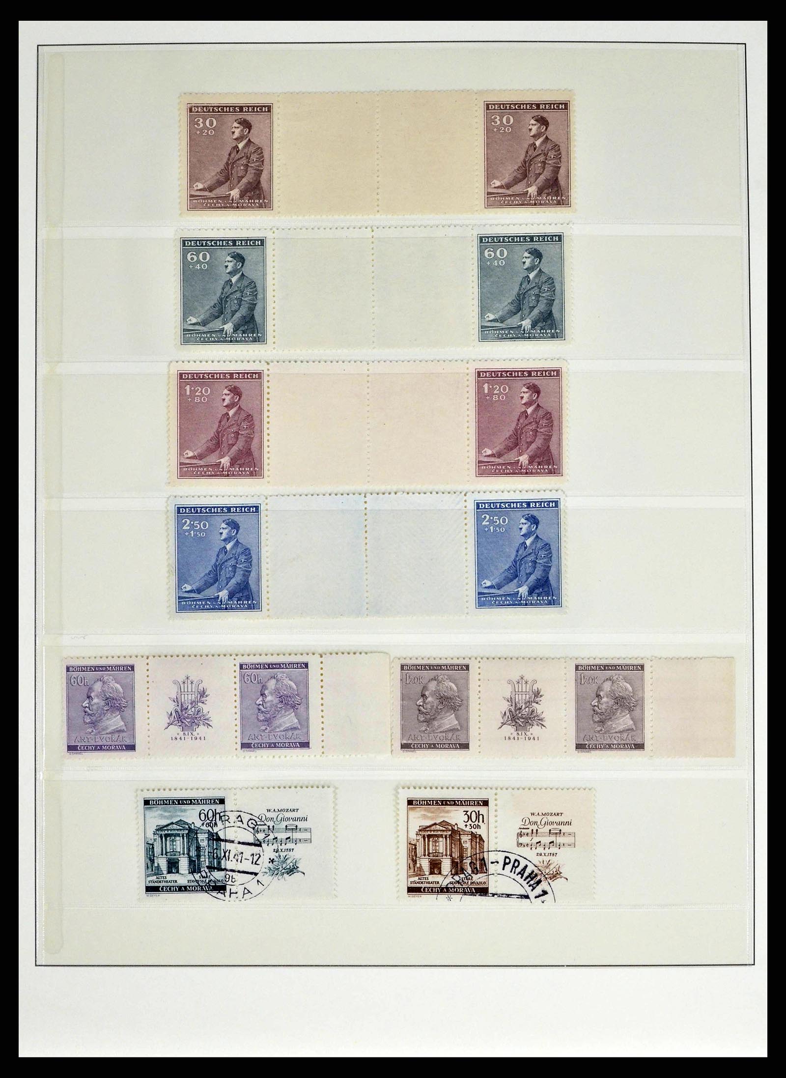 38505 0141 - Stamp collection 38505 German occupations 2nd world war 1939-1945.