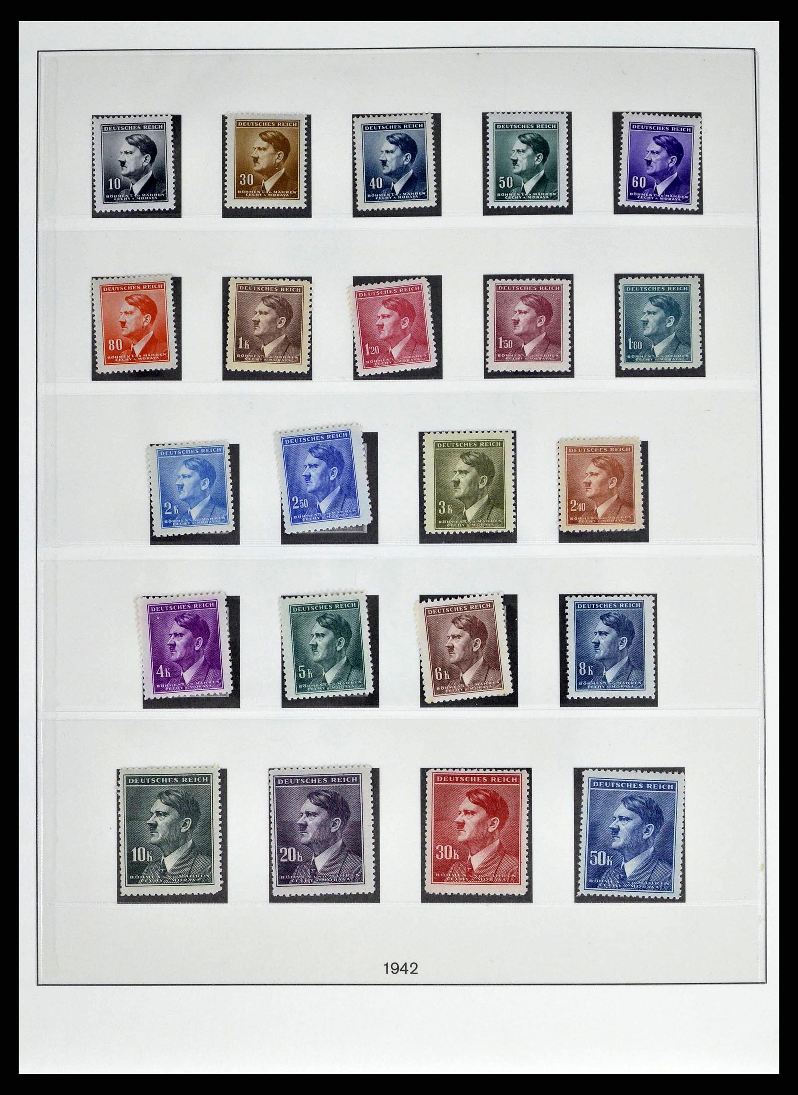 38505 0142 - Stamp collection 38505 German occupations 2nd world war 1939-1945.