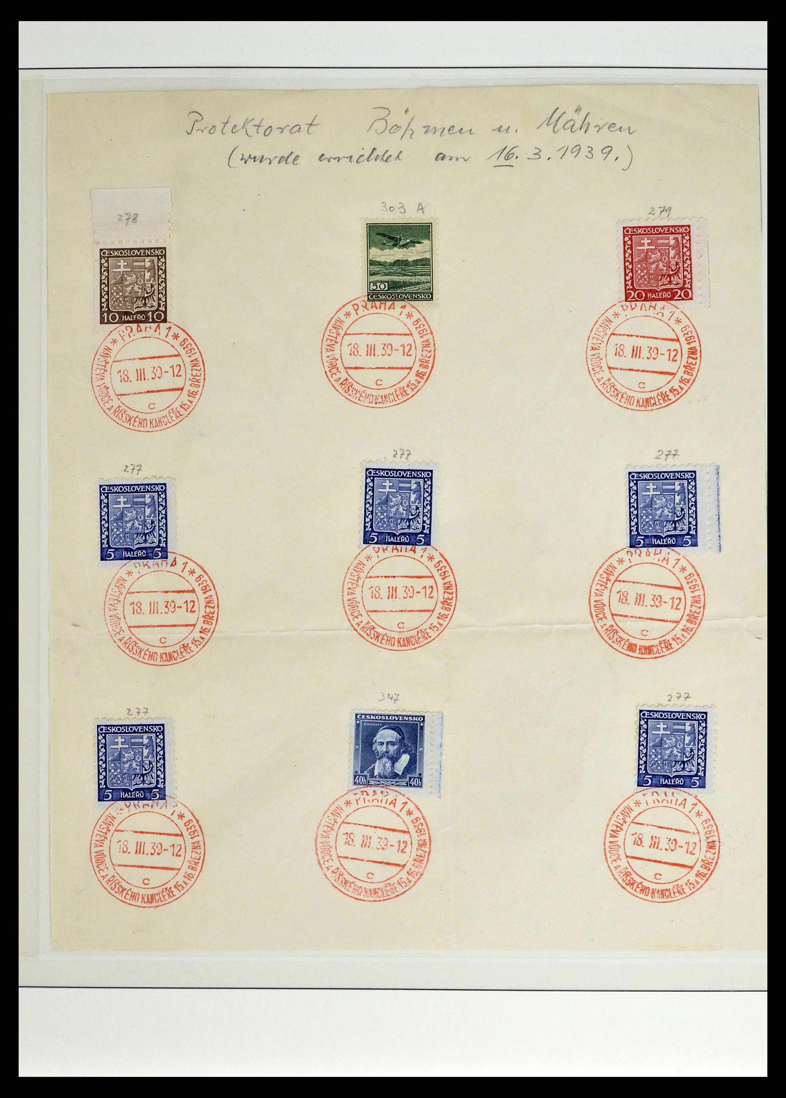38505 0144 - Stamp collection 38505 German occupations 2nd world war 1939-1945.