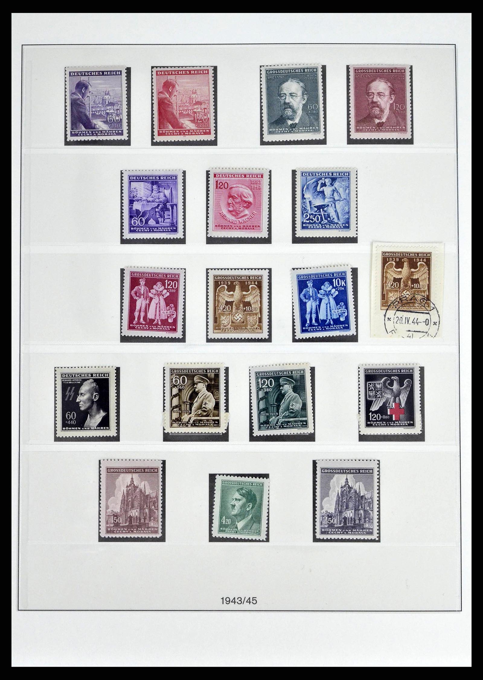 38505 0147 - Stamp collection 38505 German occupations 2nd world war 1939-1945.