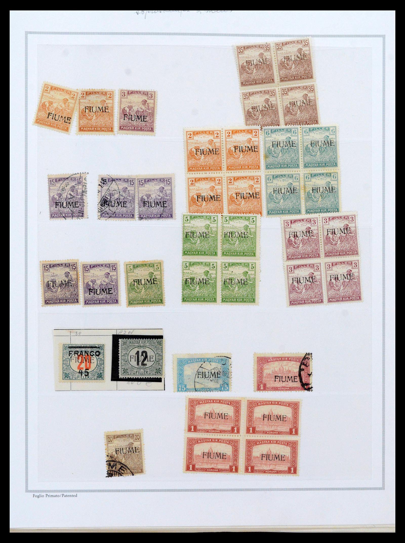 38506 0001 - Postzegelverzameling 38506 Fiume 1920-1924.