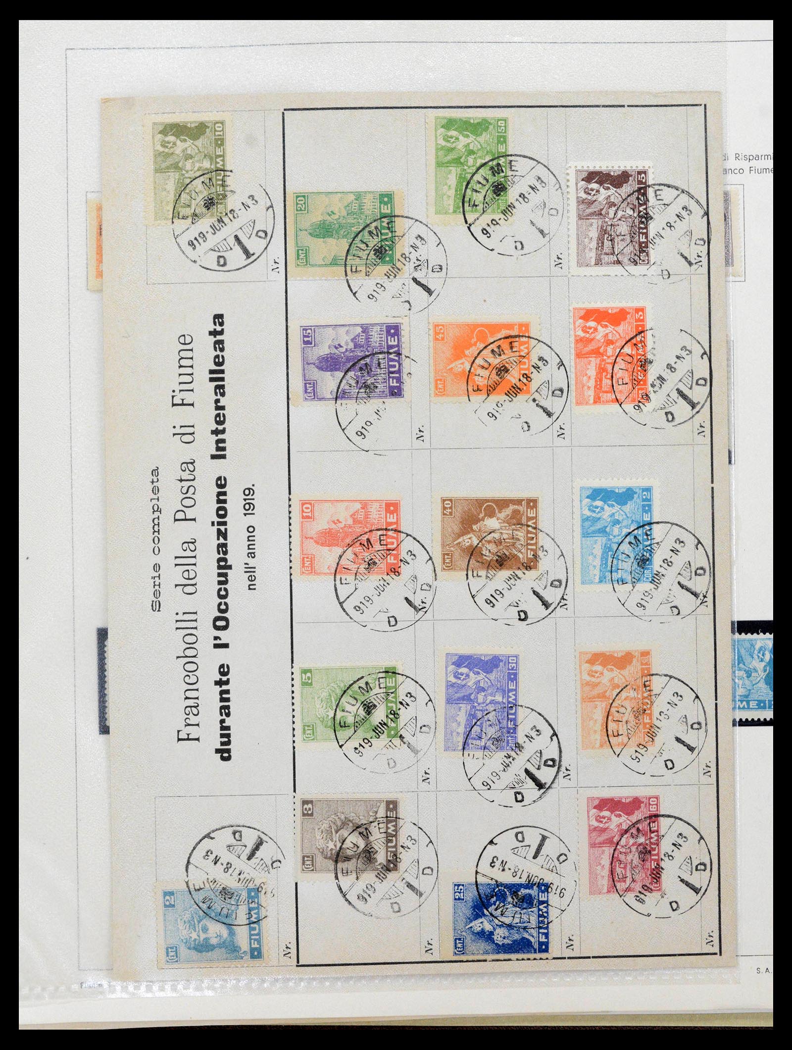 38506 0003 - Postzegelverzameling 38506 Fiume 1920-1924.
