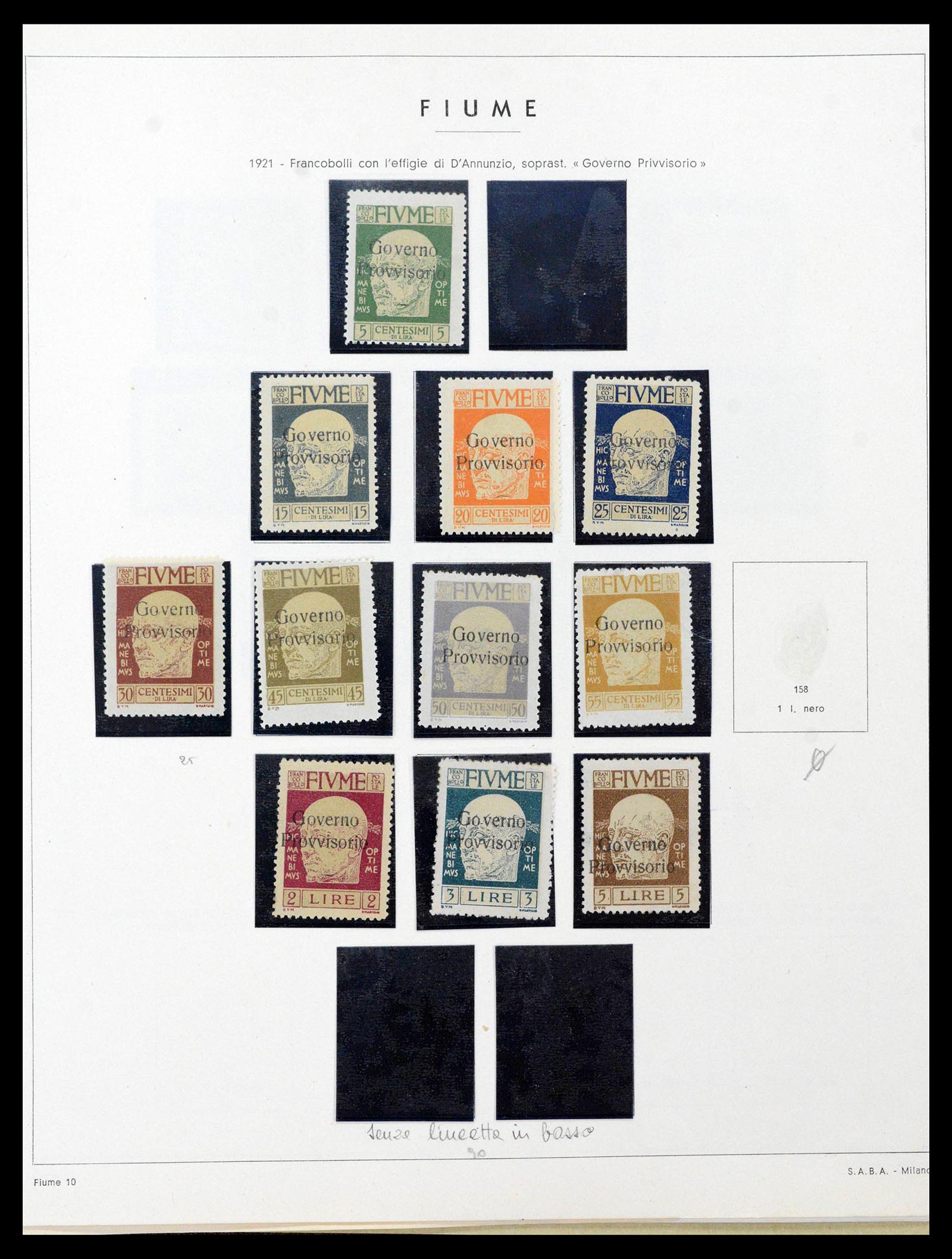38506 0011 - Postzegelverzameling 38506 Fiume 1920-1924.