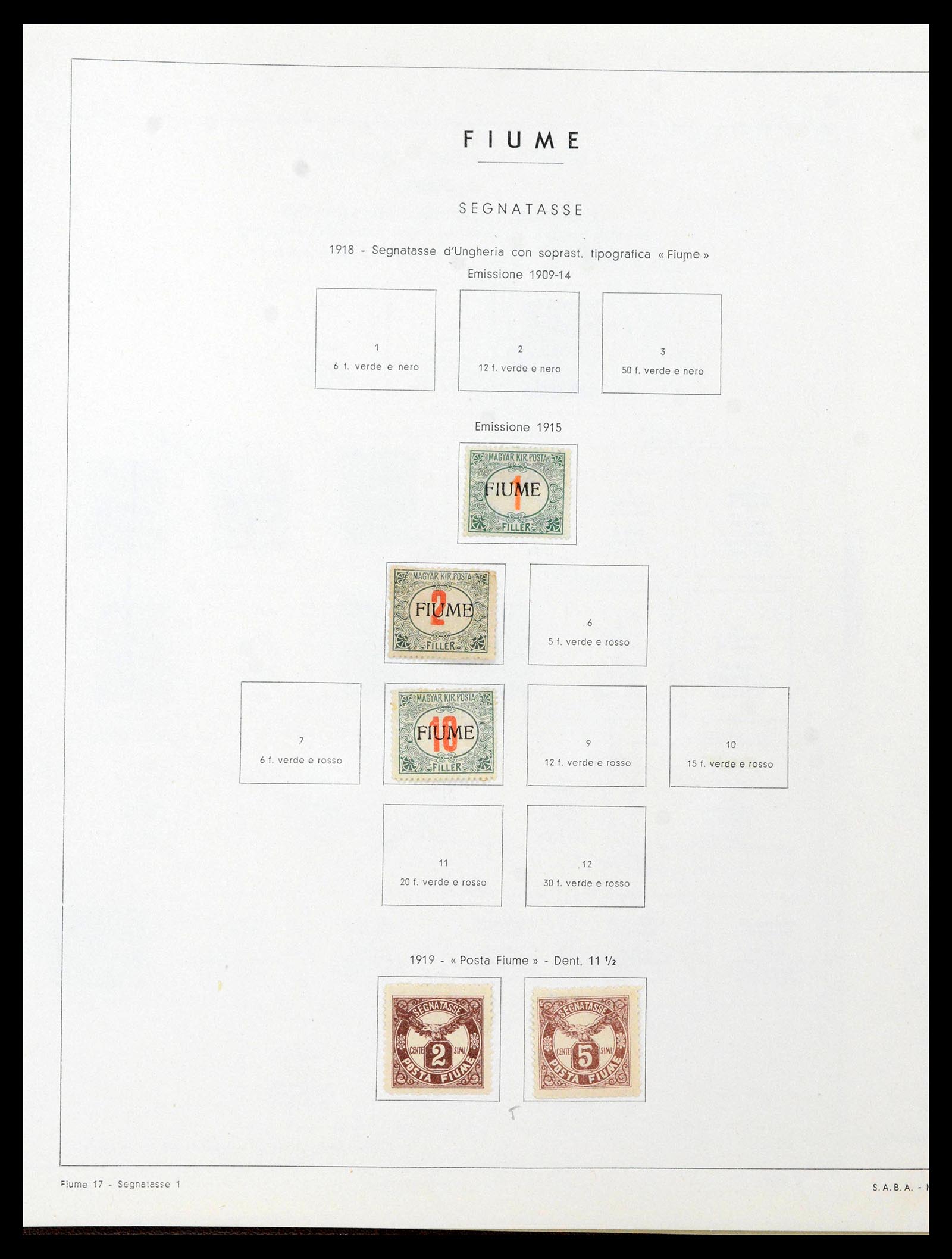 38506 0019 - Postzegelverzameling 38506 Fiume 1920-1924.
