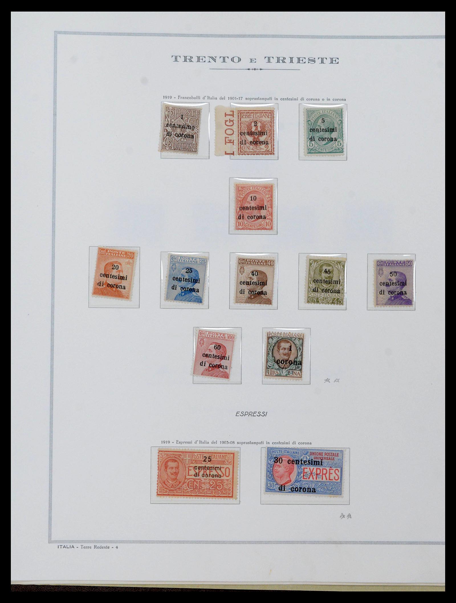 38506 0021 - Postzegelverzameling 38506 Fiume 1920-1924.