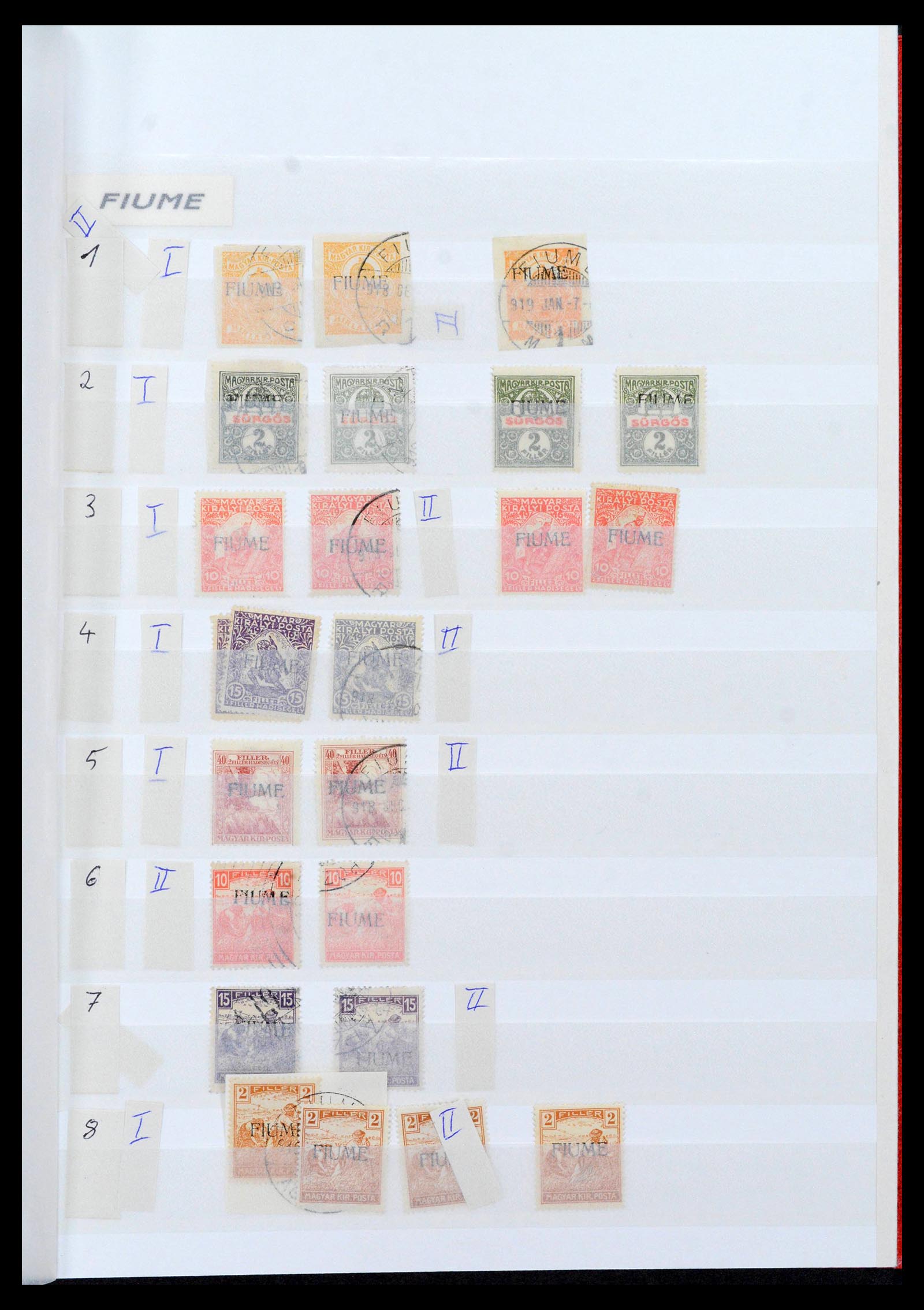 38506 0023 - Postzegelverzameling 38506 Fiume 1920-1924.
