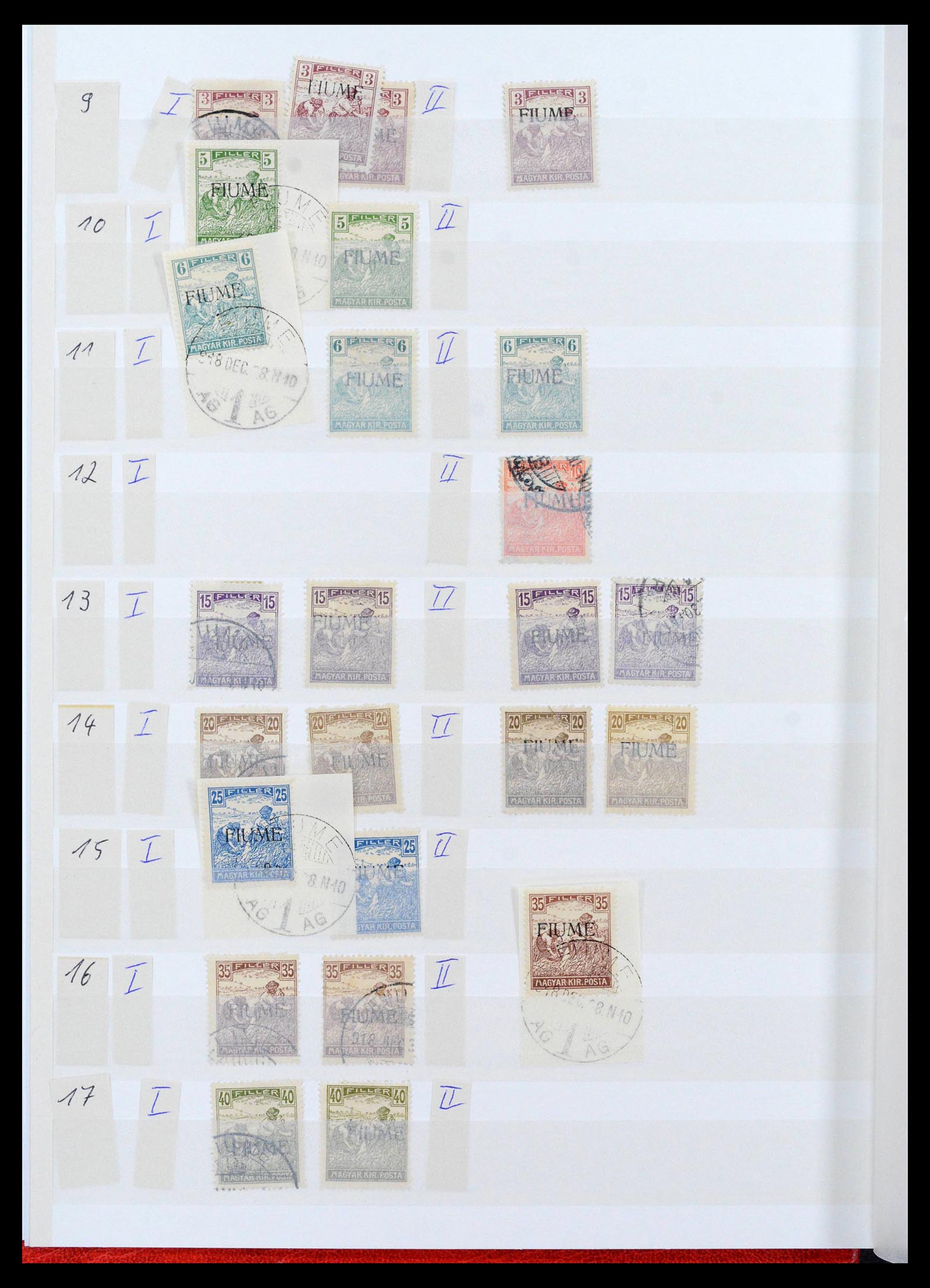38506 0024 - Postzegelverzameling 38506 Fiume 1920-1924.