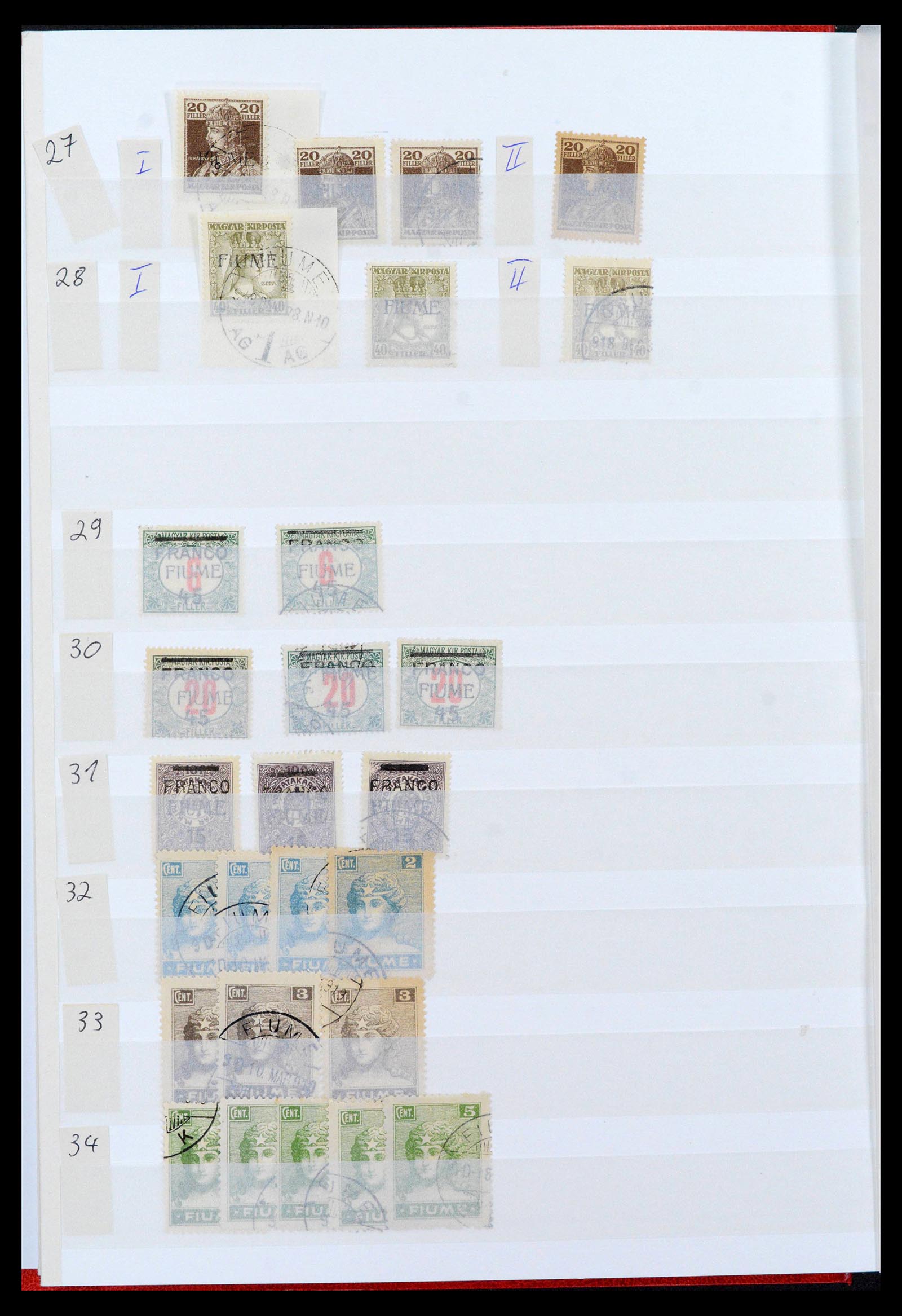 38506 0026 - Postzegelverzameling 38506 Fiume 1920-1924.