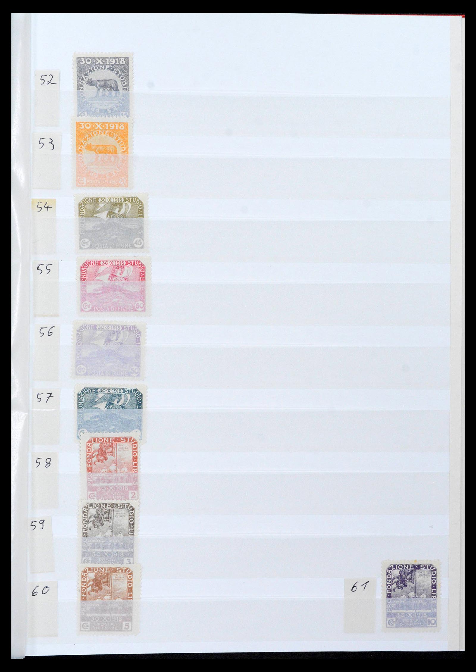 38506 0029 - Postzegelverzameling 38506 Fiume 1920-1924.