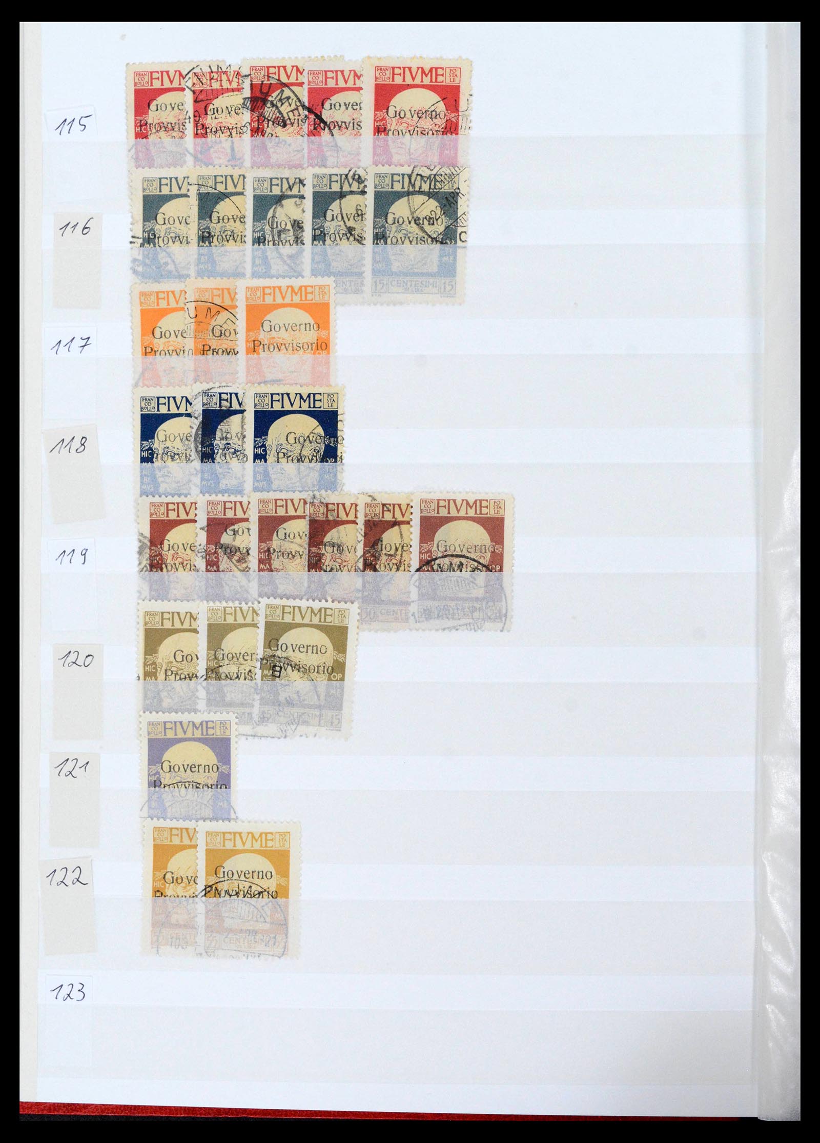 38506 0036 - Postzegelverzameling 38506 Fiume 1920-1924.