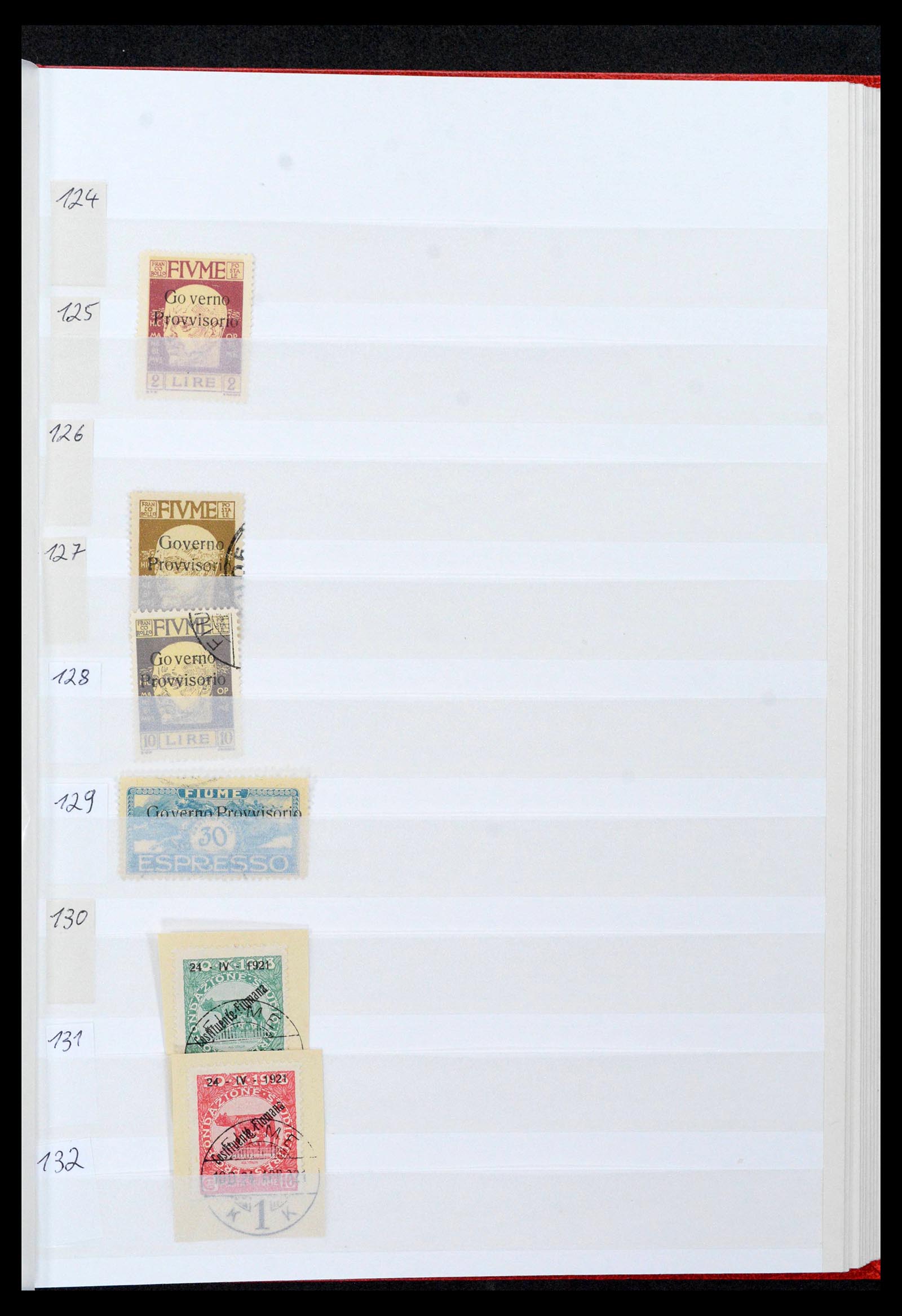 38506 0037 - Postzegelverzameling 38506 Fiume 1920-1924.