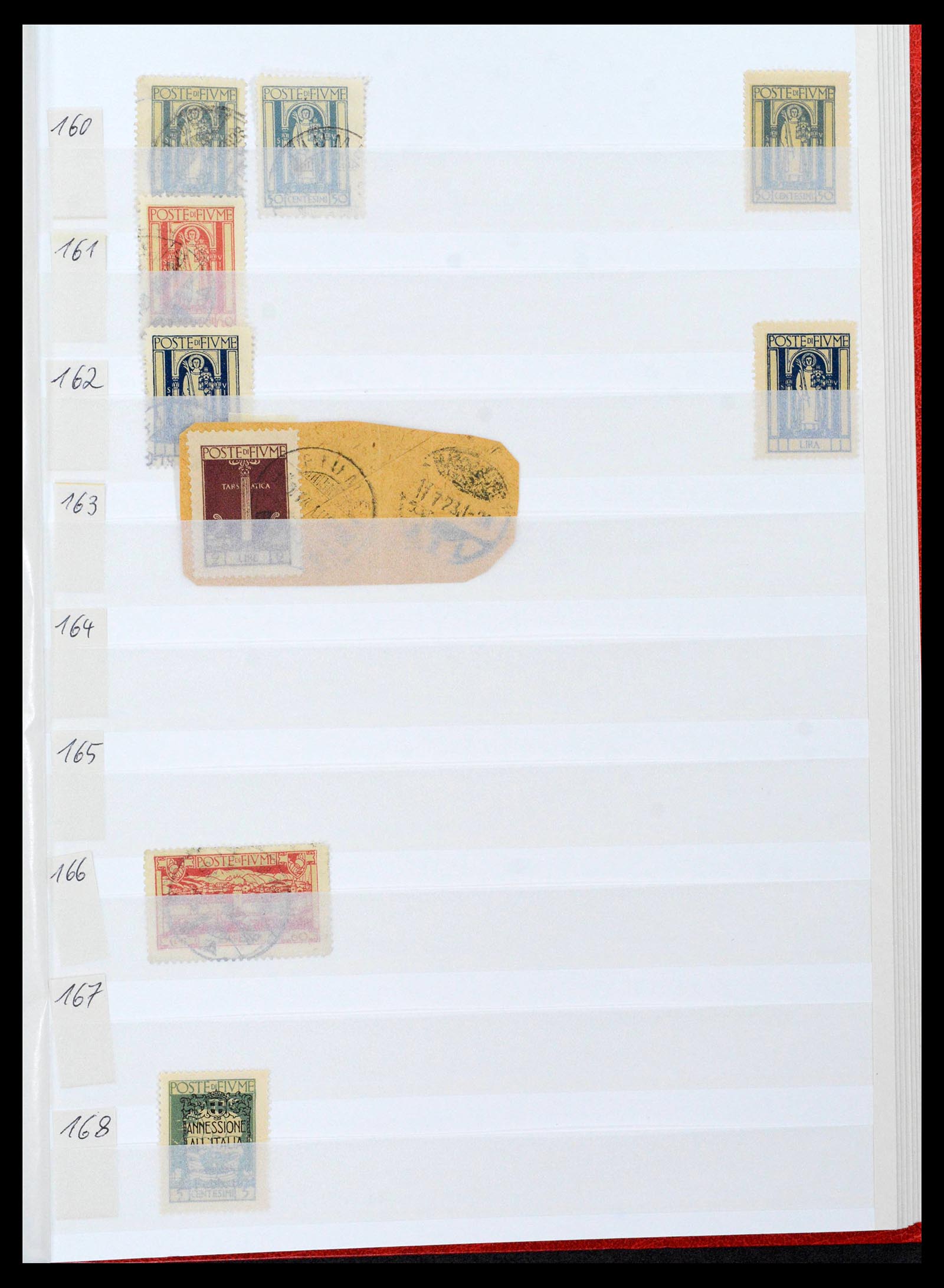 38506 0041 - Postzegelverzameling 38506 Fiume 1920-1924.