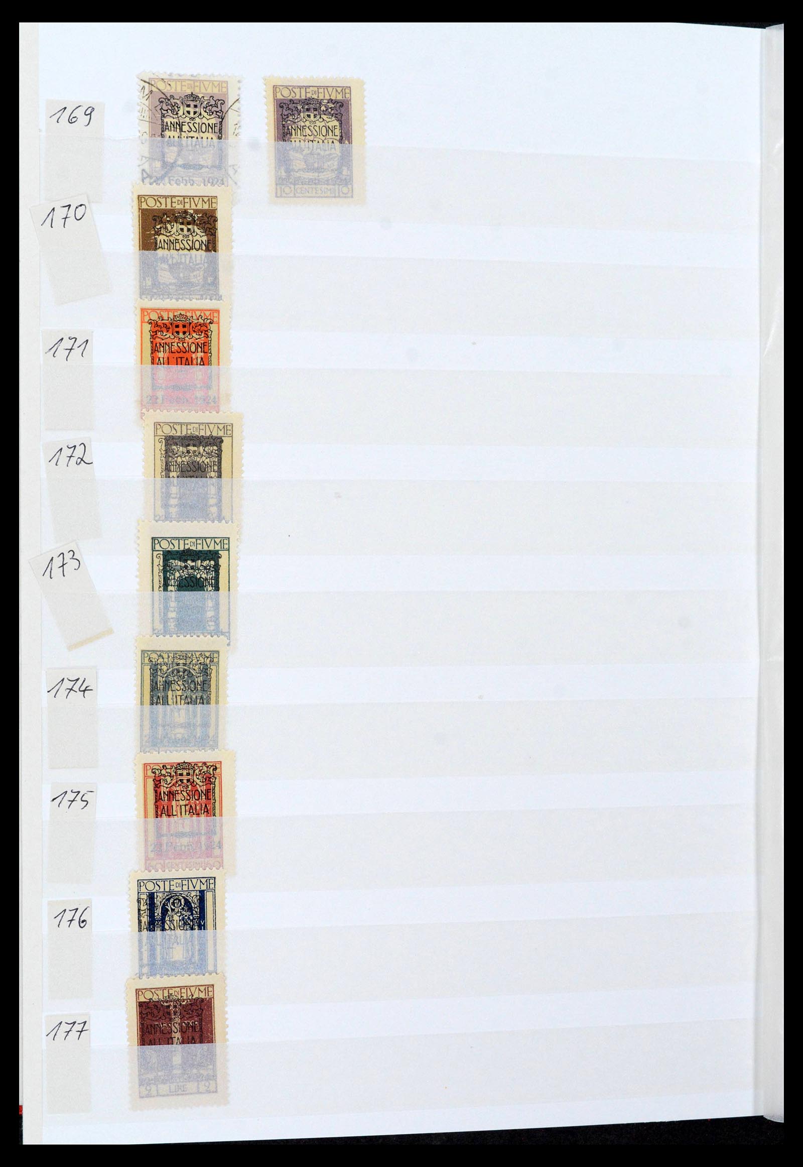 38506 0042 - Postzegelverzameling 38506 Fiume 1920-1924.