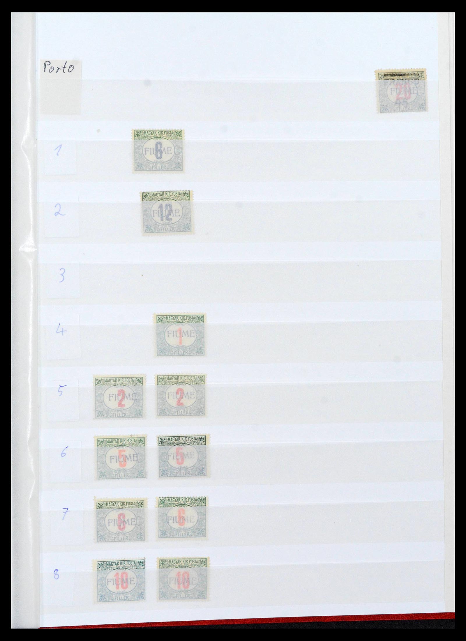 38506 0045 - Postzegelverzameling 38506 Fiume 1920-1924.