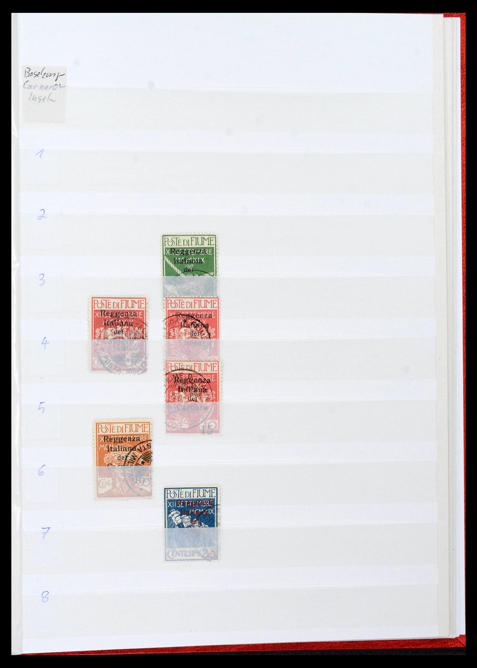 38506 0049 - Postzegelverzameling 38506 Fiume 1920-1924.