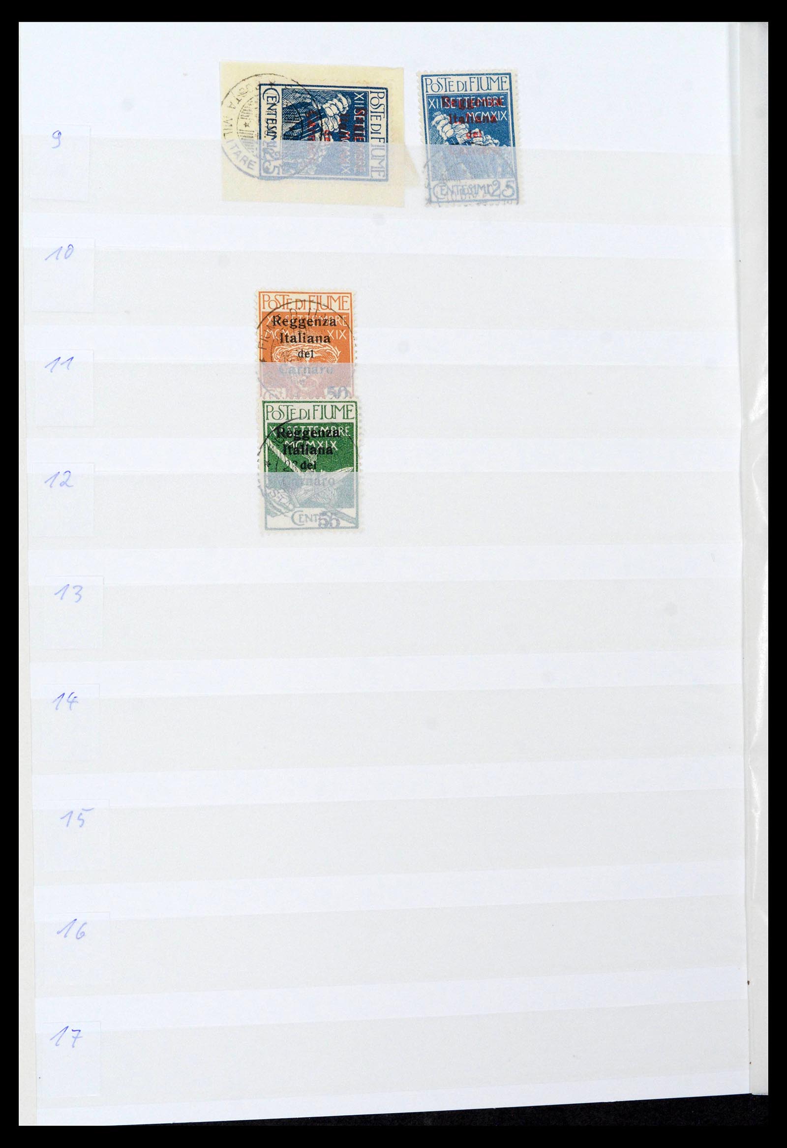 38506 0050 - Postzegelverzameling 38506 Fiume 1920-1924.