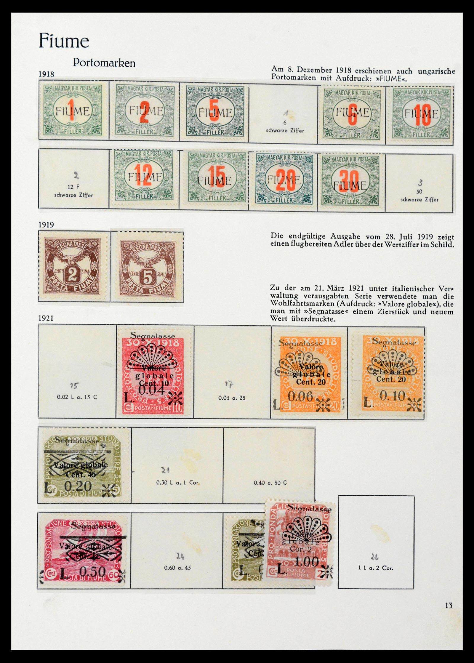38506 0082 - Postzegelverzameling 38506 Fiume 1920-1924.