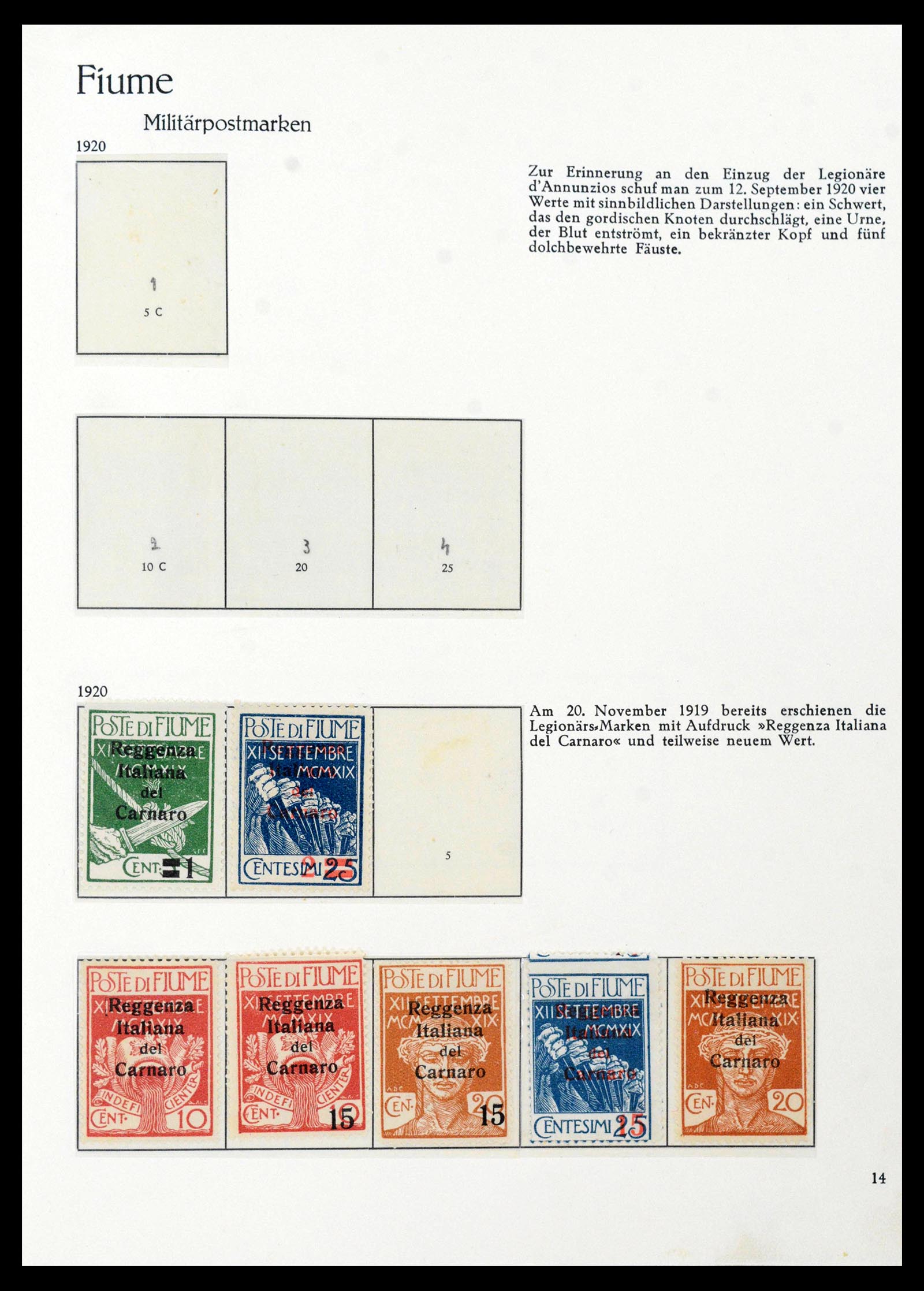 38506 0083 - Postzegelverzameling 38506 Fiume 1920-1924.