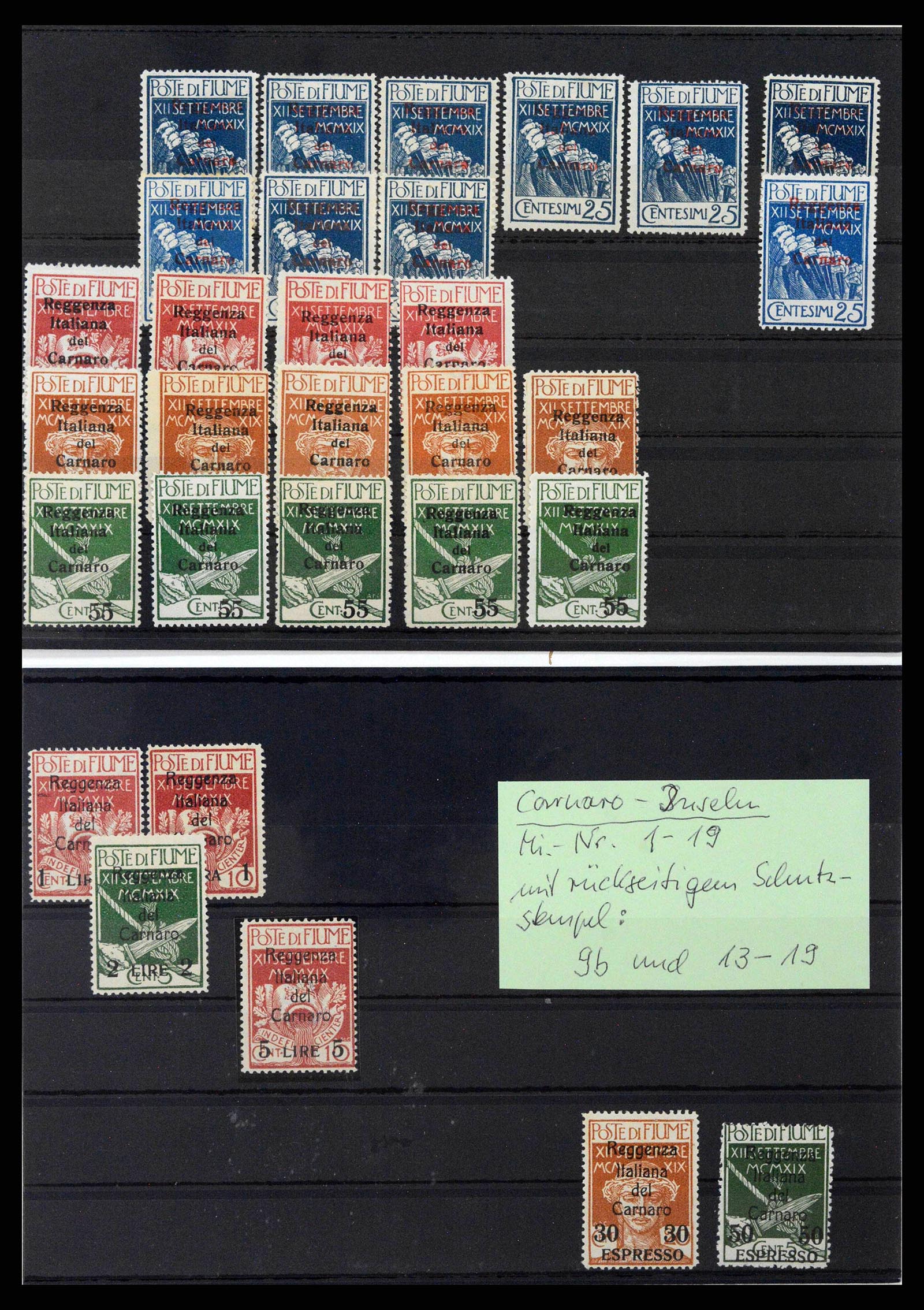 38507 0004 - Postzegelverzameling 38507 Fiume 1920-1924.