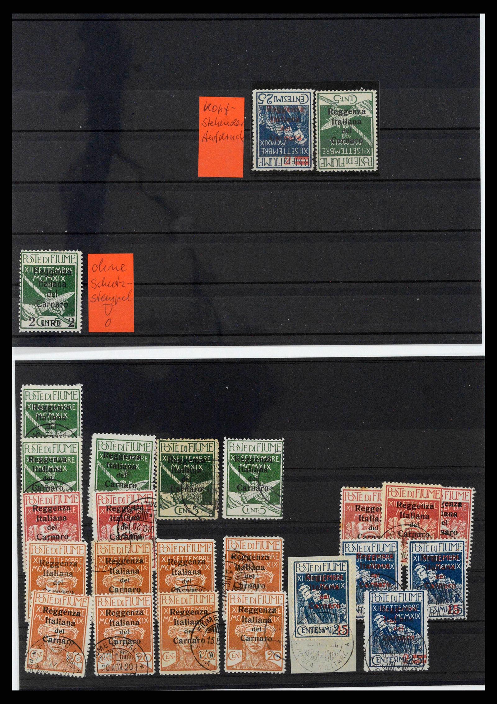38507 0005 - Postzegelverzameling 38507 Fiume 1920-1924.