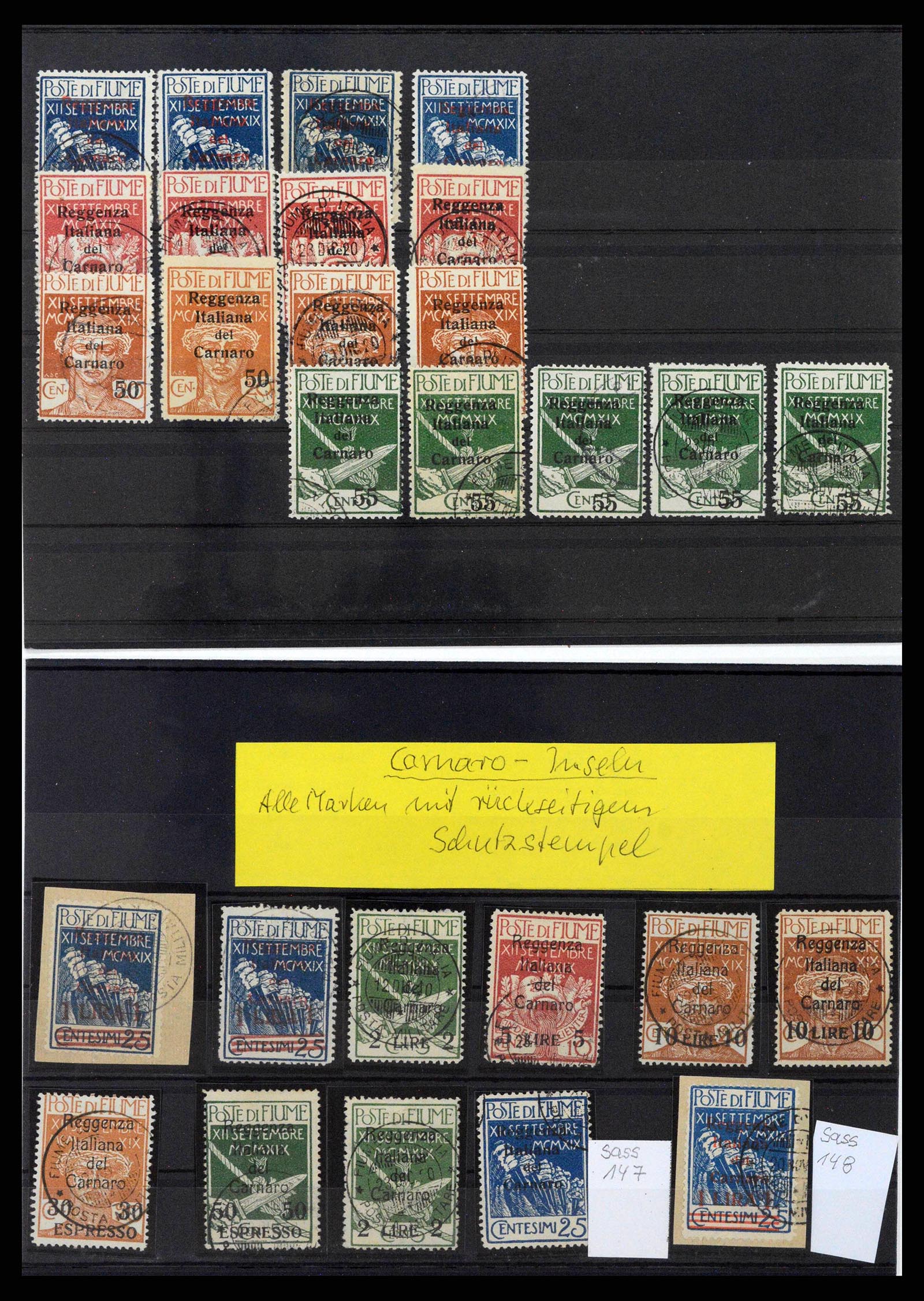 38507 0006 - Postzegelverzameling 38507 Fiume 1920-1924.