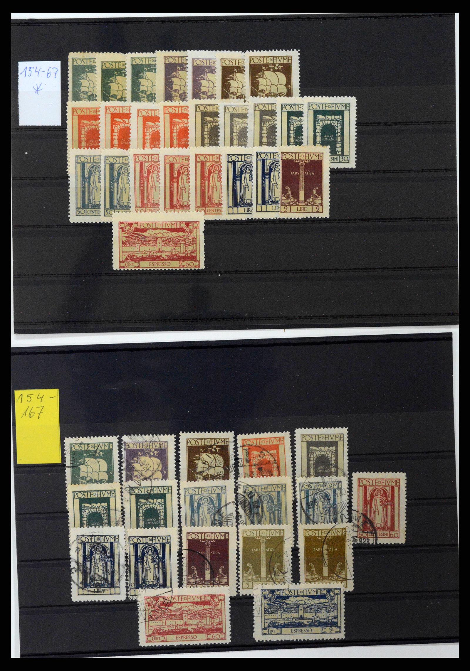 38507 0015 - Postzegelverzameling 38507 Fiume 1920-1924.