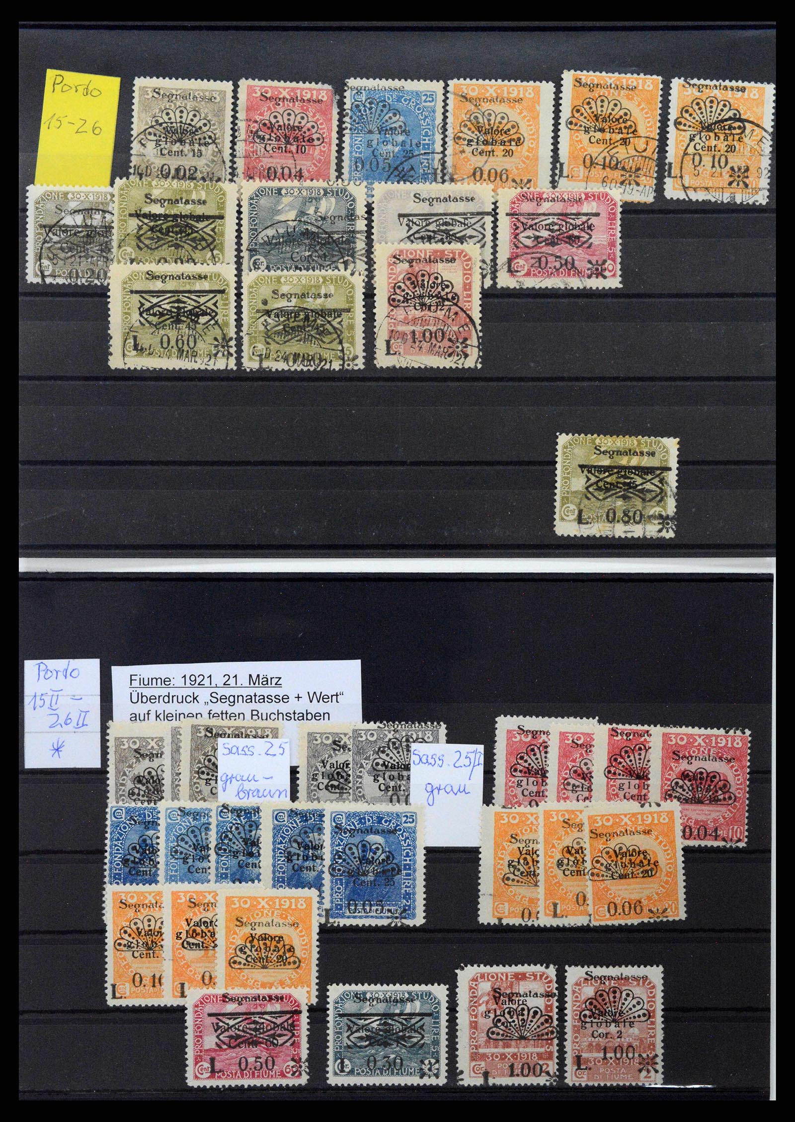 38507 0024 - Stamp collection 38507 Fiume 1920-1924.