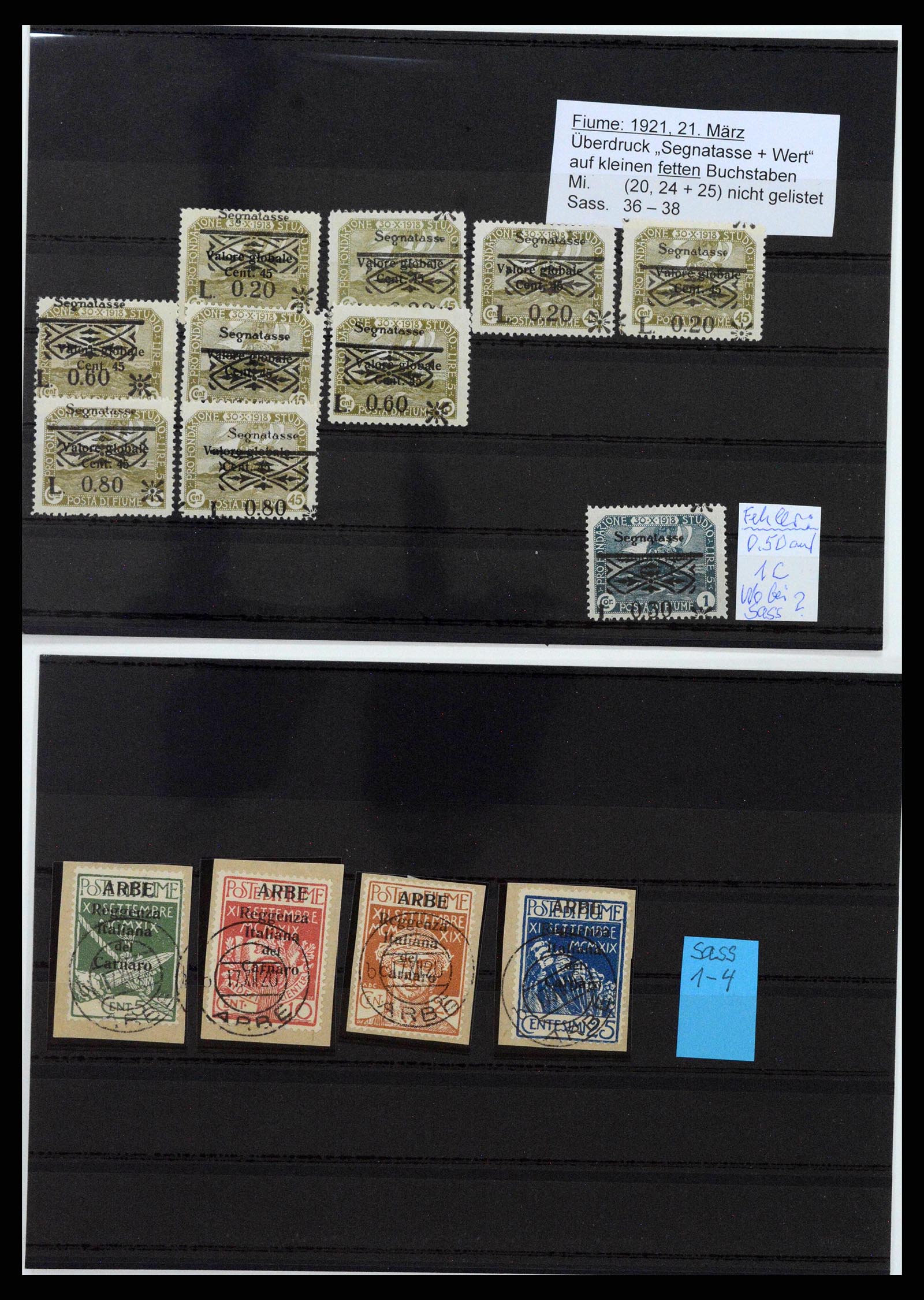 38507 0025 - Stamp collection 38507 Fiume 1920-1924.