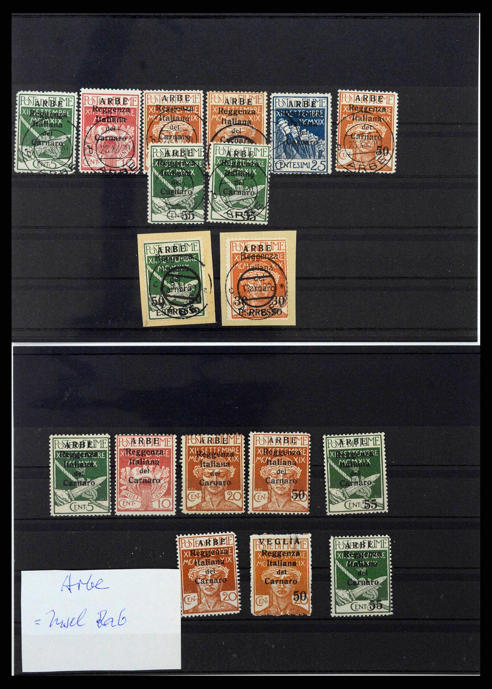 38507 0026 - Stamp collection 38507 Fiume 1920-1924.