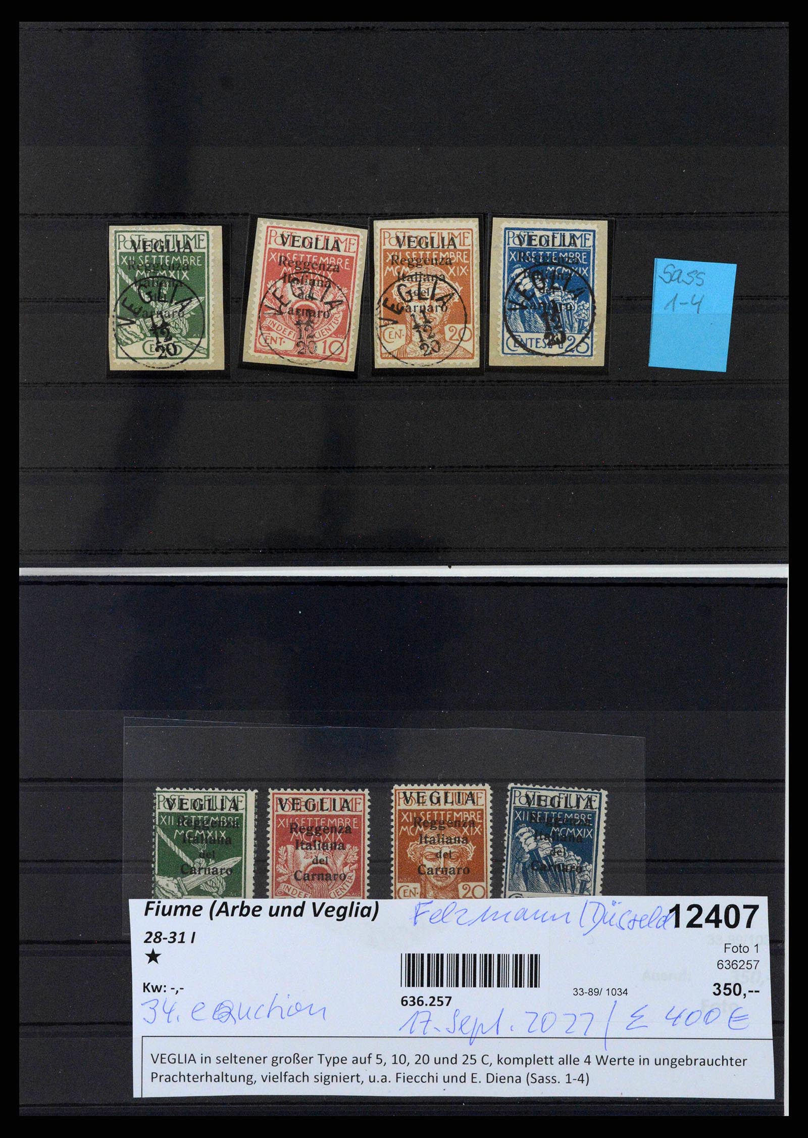 38507 0027 - Stamp collection 38507 Fiume 1920-1924.