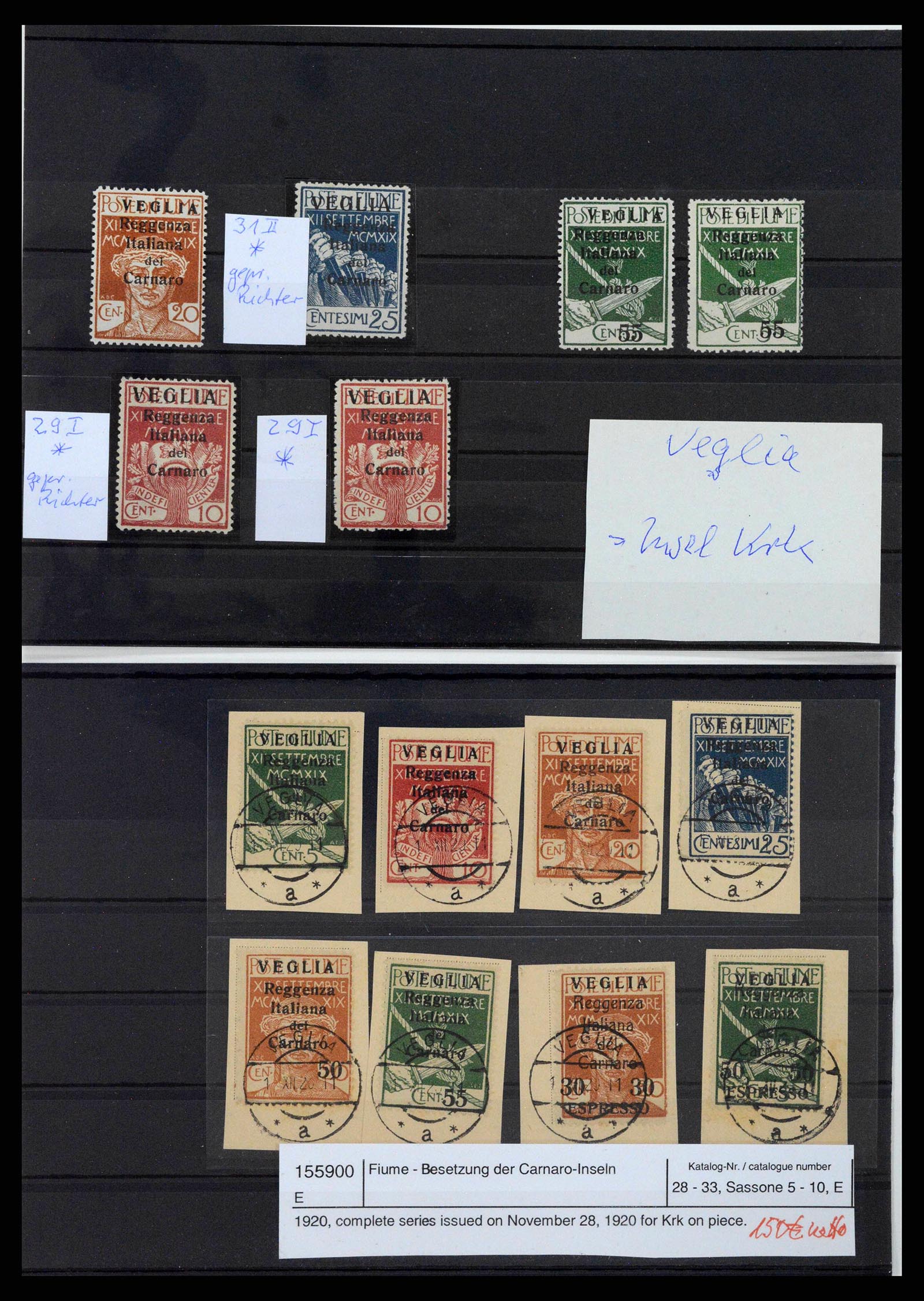 38507 0028 - Stamp collection 38507 Fiume 1920-1924.