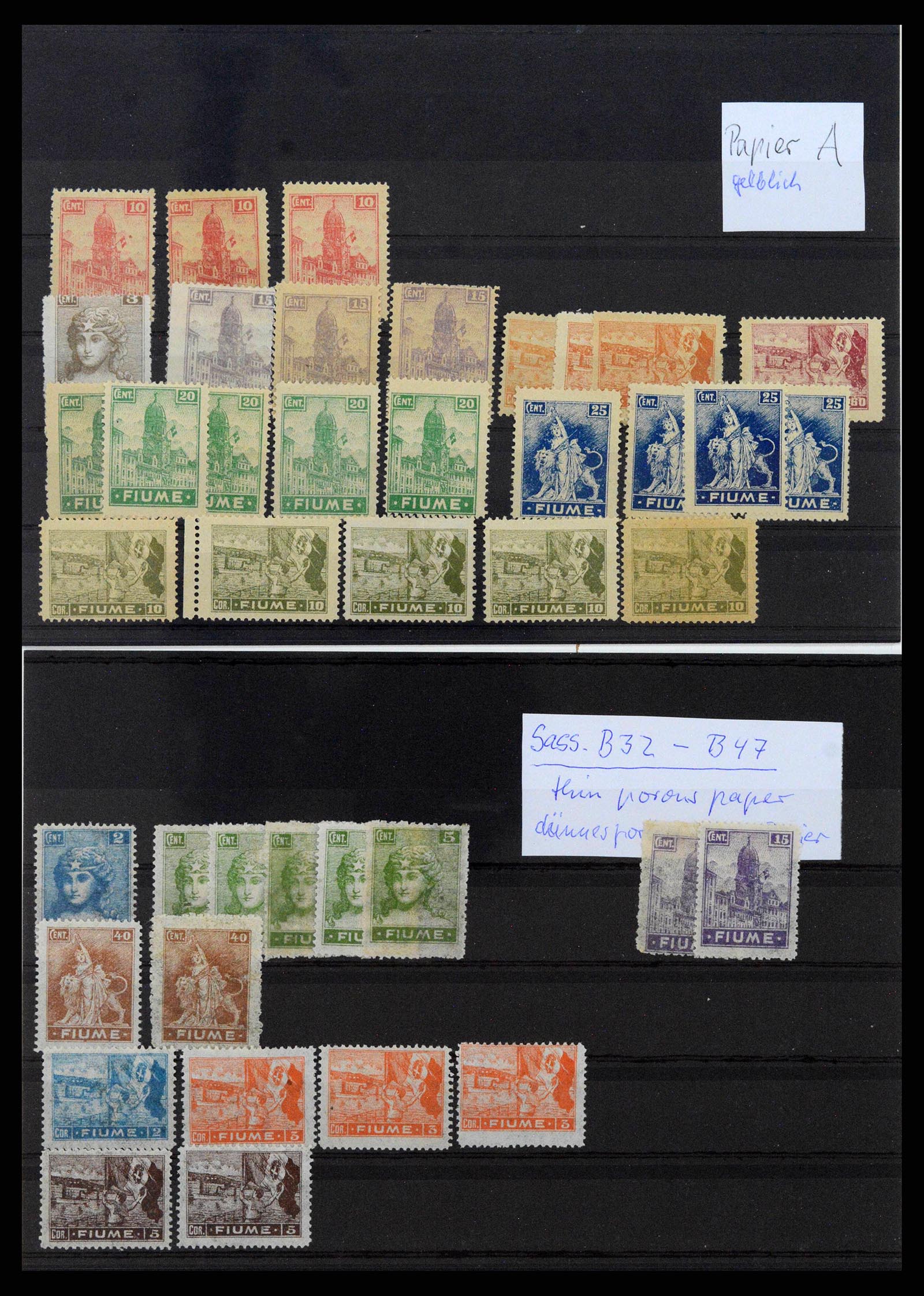 38507 0033 - Stamp collection 38507 Fiume 1920-1924.
