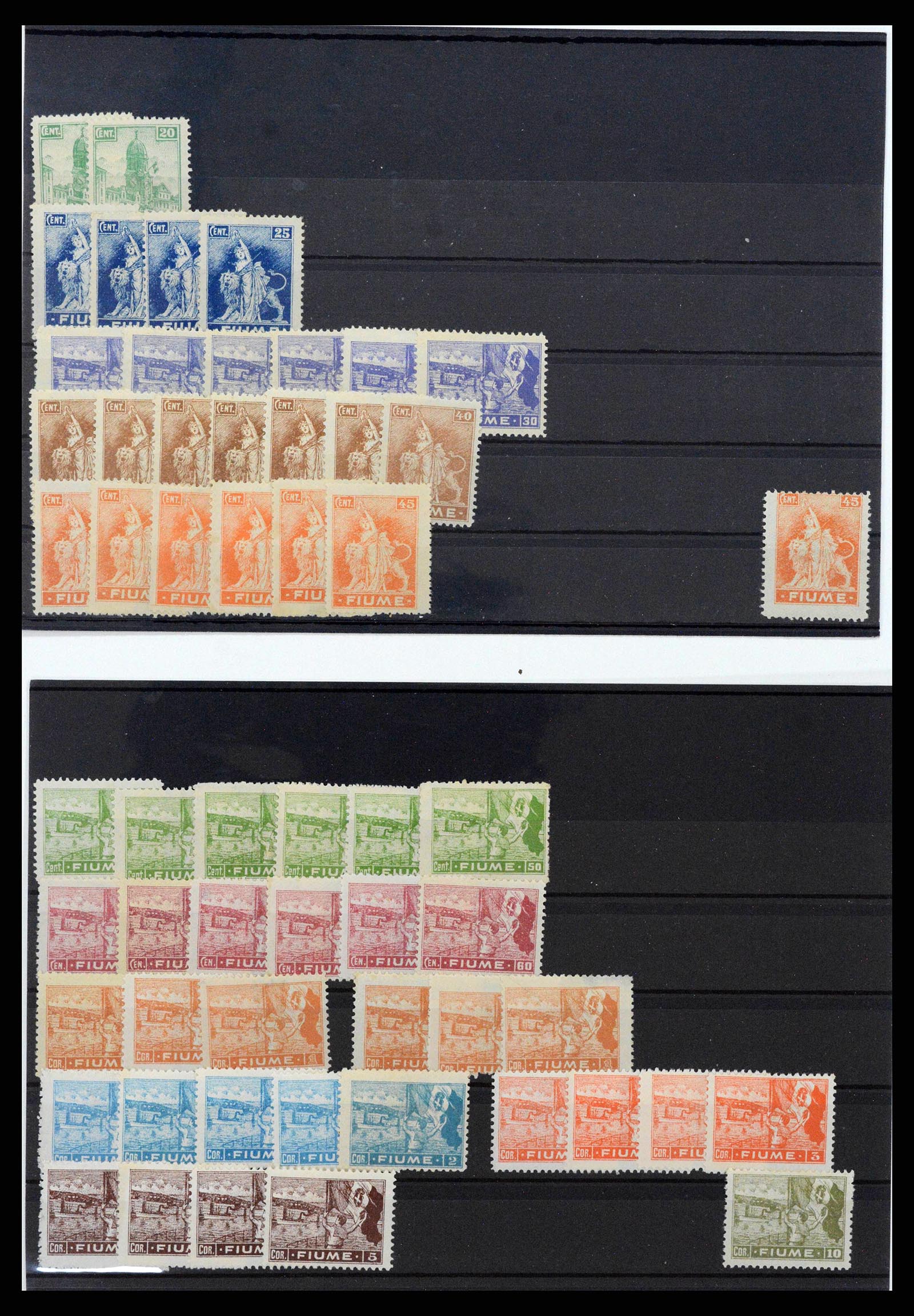 38507 0035 - Stamp collection 38507 Fiume 1920-1924.