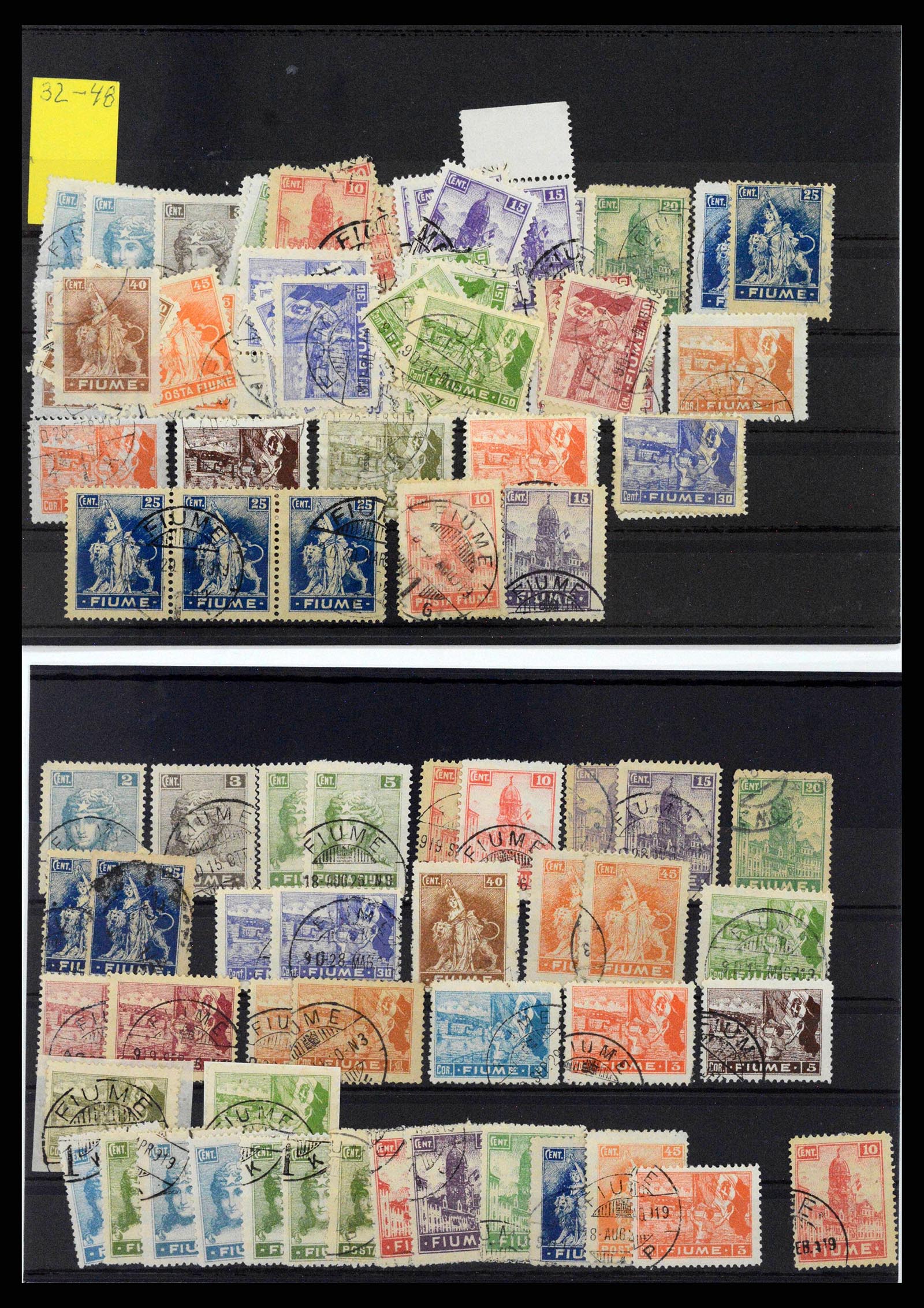 38507 0036 - Stamp collection 38507 Fiume 1920-1924.