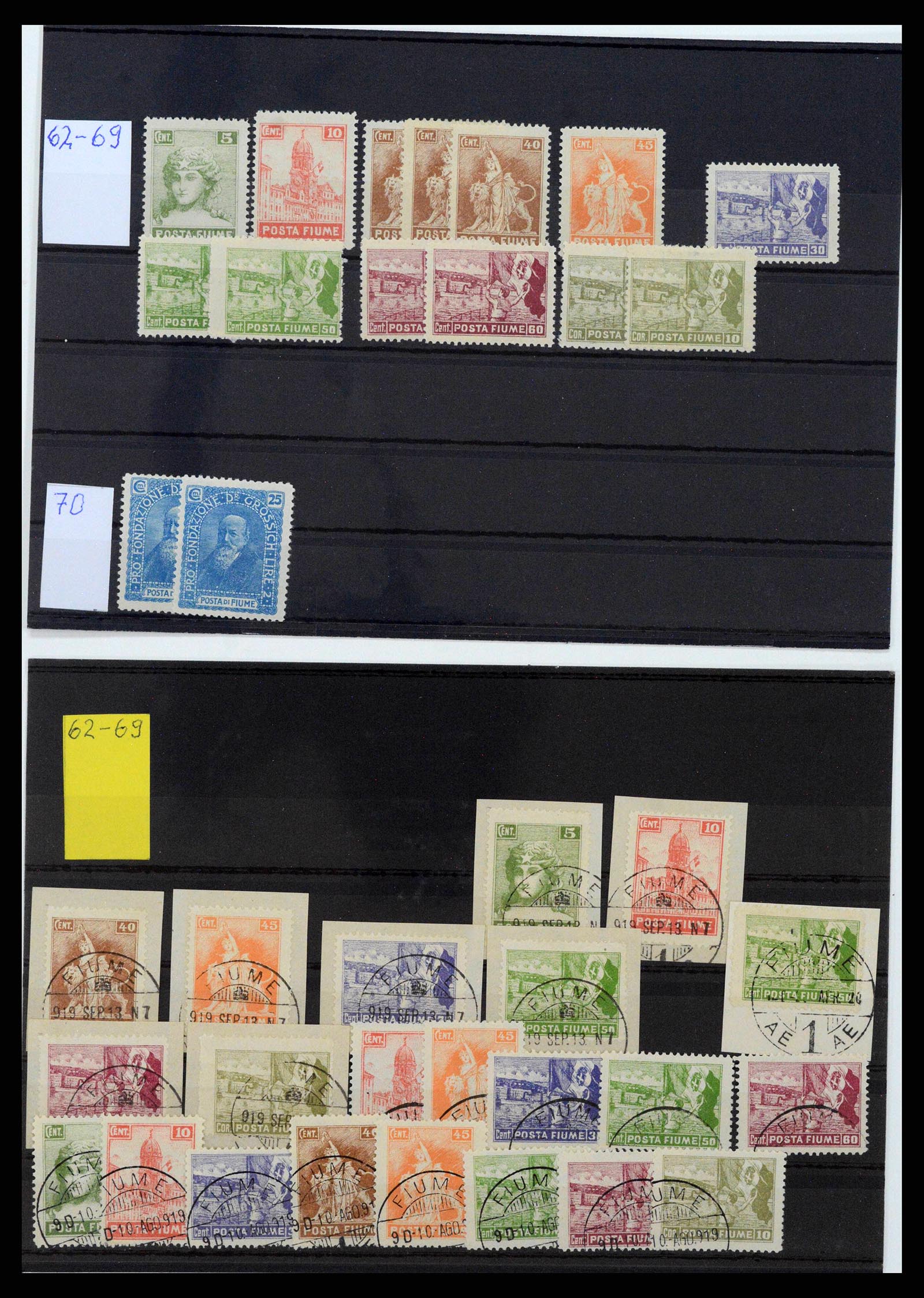 38507 0040 - Stamp collection 38507 Fiume 1920-1924.