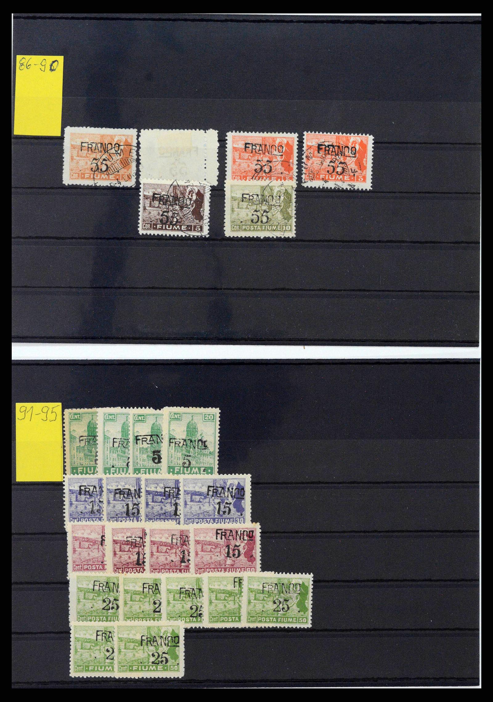 38507 0043 - Stamp collection 38507 Fiume 1920-1924.