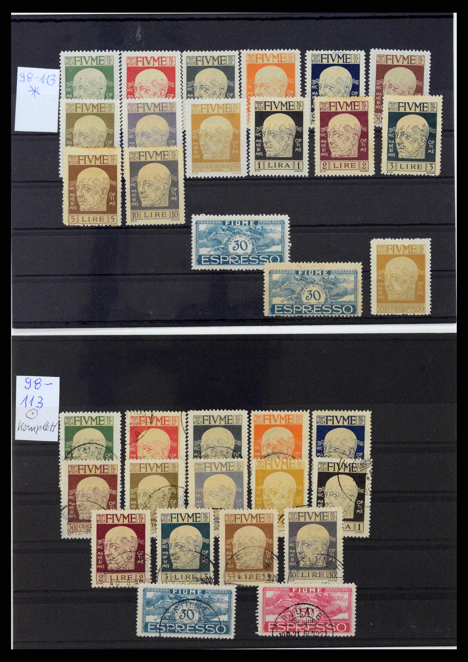 38507 0052 - Stamp collection 38507 Fiume 1920-1924.