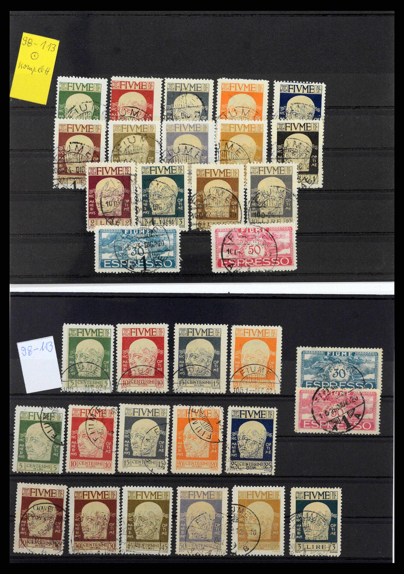 38507 0053 - Stamp collection 38507 Fiume 1920-1924.