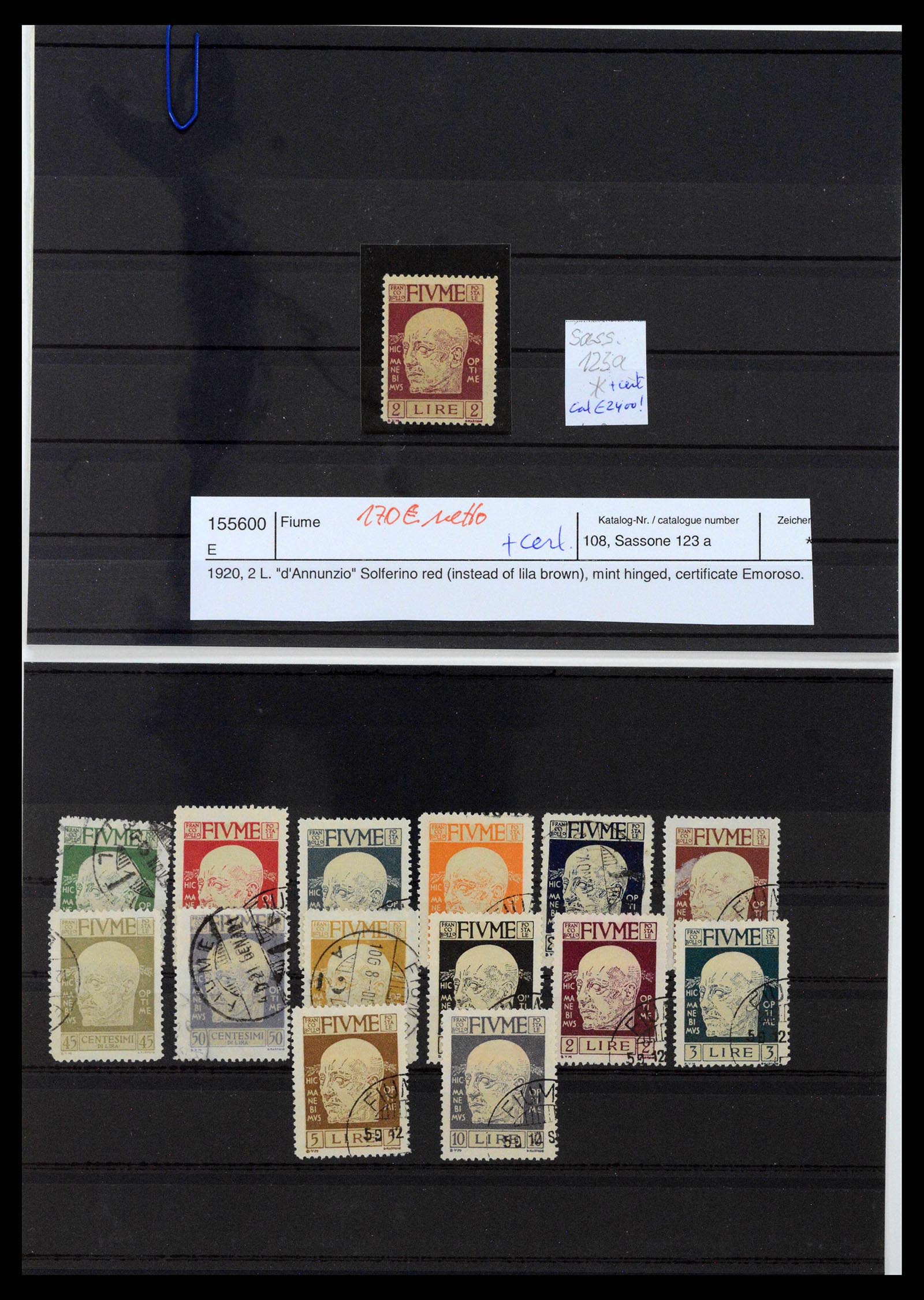 38507 0054 - Stamp collection 38507 Fiume 1920-1924.